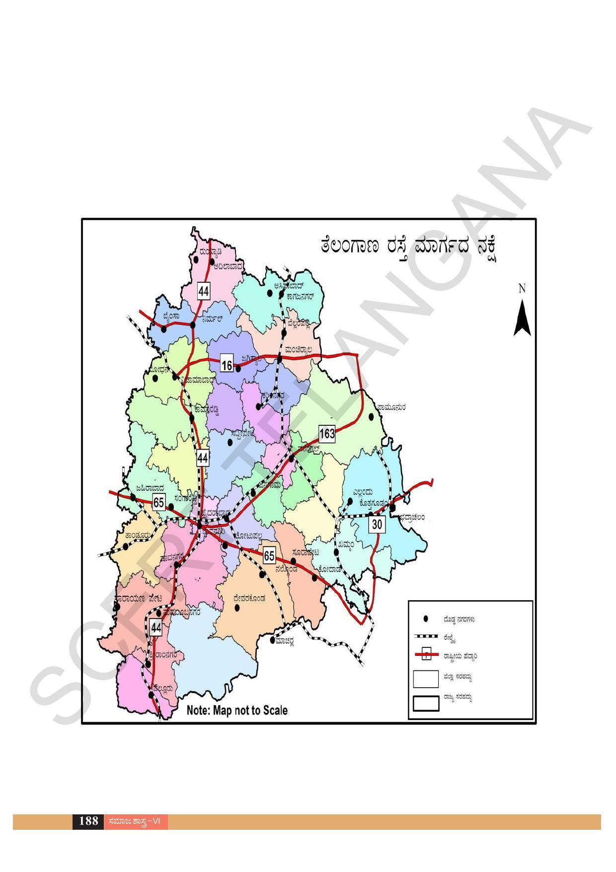 TS SCERT Class 6 Social Science  (Kannada Medium) Text Book - Page 129