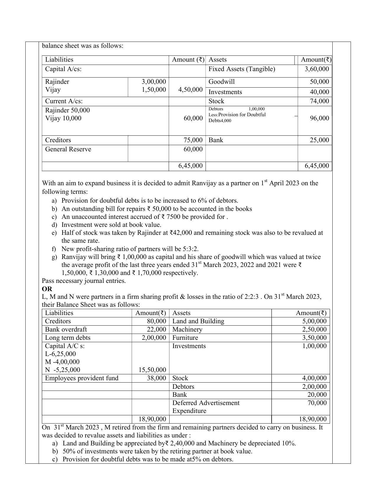 CBSE Class 12 Accountancy Sample Paper 2024 - Page 8