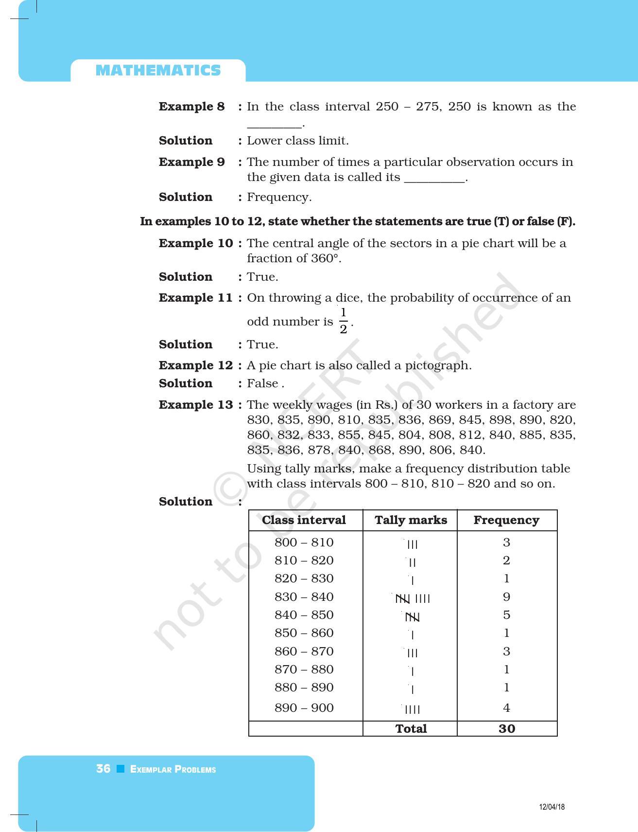 NCERT Exemplar Book for Class 8 Maths: Chapter 2- Data Handling - Page 4