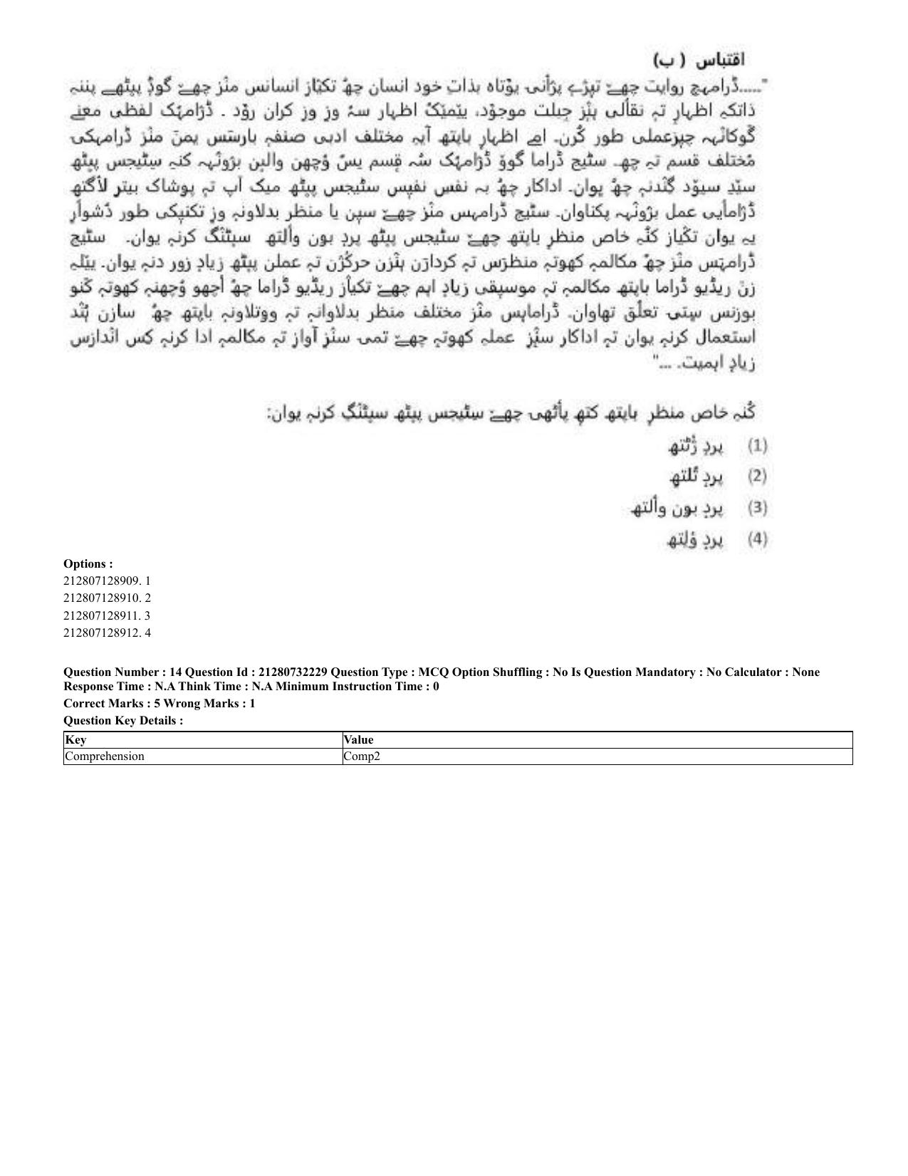 CUET 2023 English Kashmiri Shift 3 Question Papers - Page 17