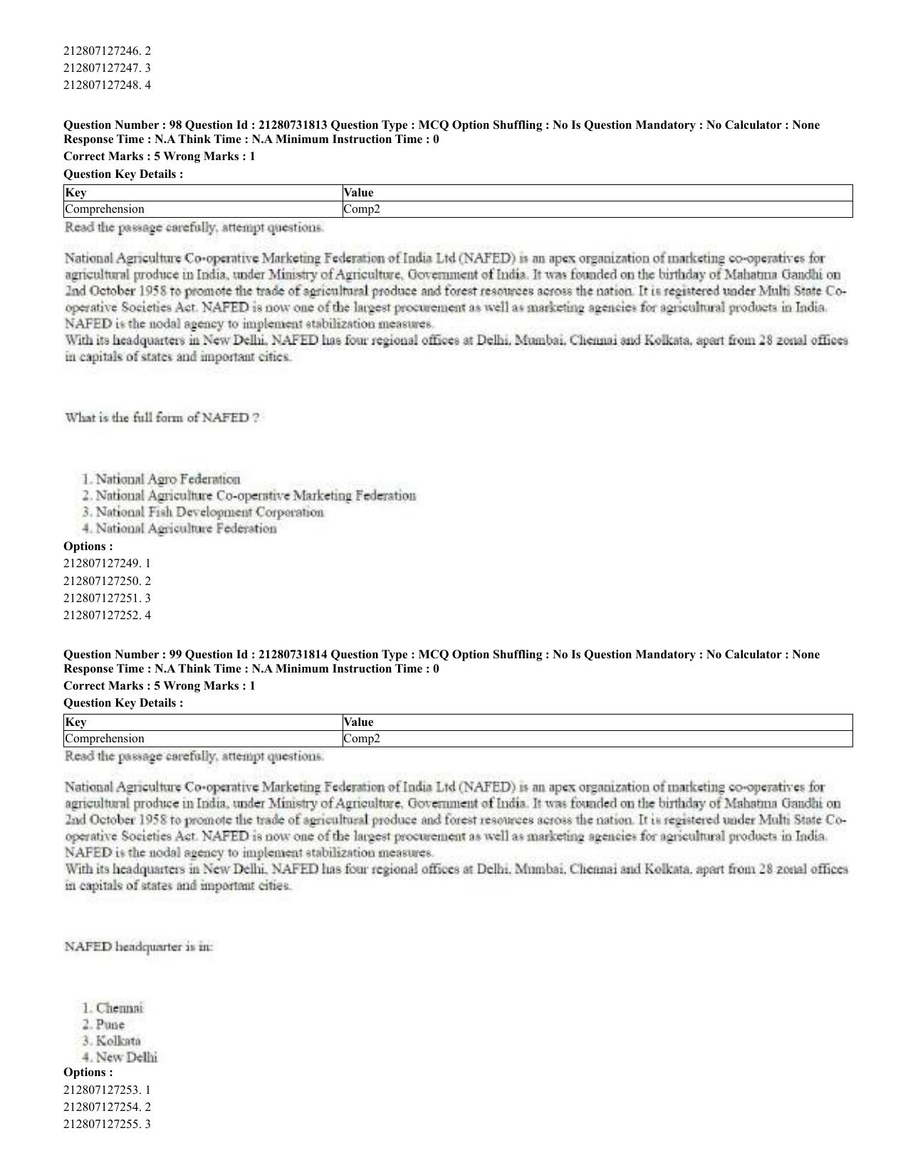 CUET 2023 English Kashmiri Shift 3 Question Papers - Page 65