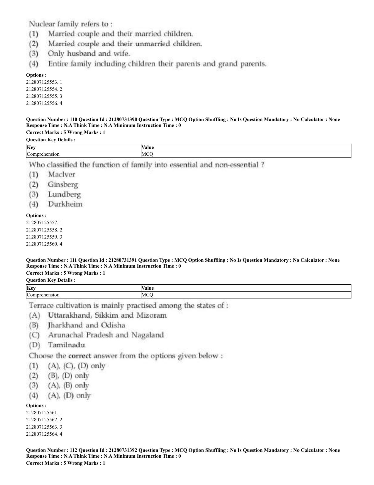 CUET 2023 English Kashmiri Shift 3 Question Papers - Page 70