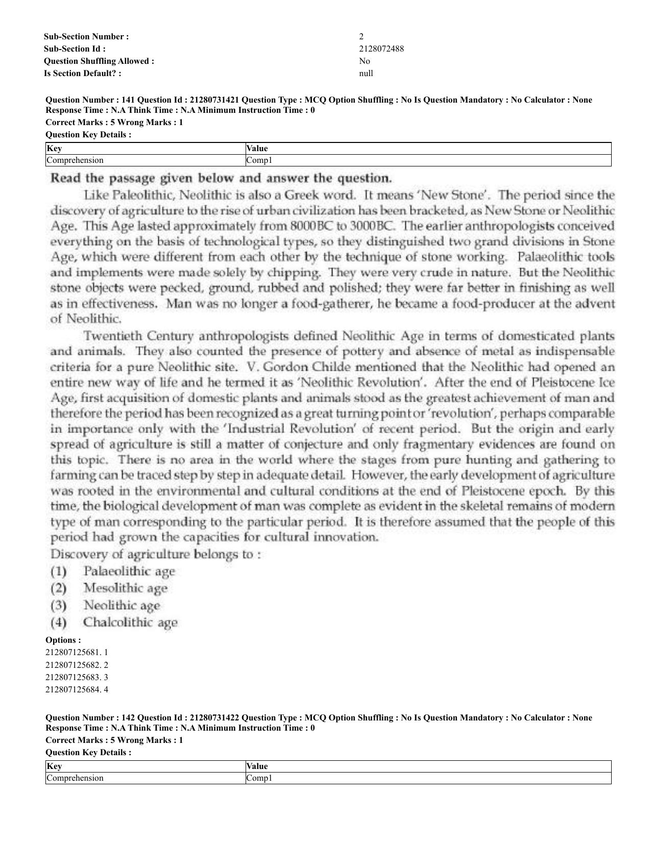 CUET 2023 English Kashmiri Shift 3 Question Papers - Page 81