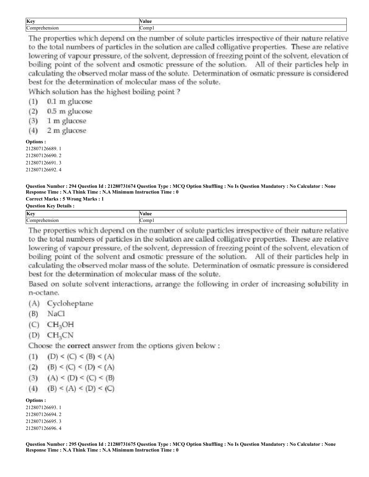 CUET 2023 English Kashmiri Shift 3 Question Papers - Page 156