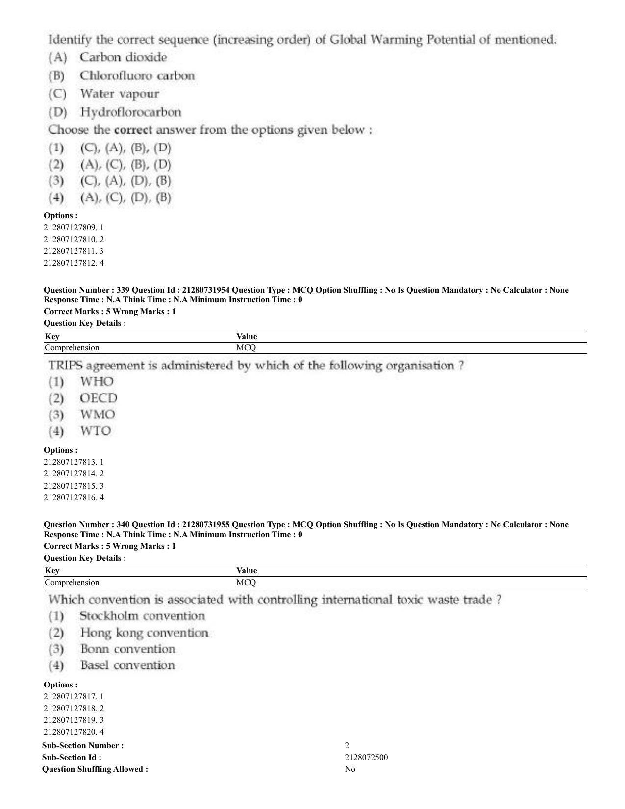 CUET 2023 English Kashmiri Shift 3 Question Papers - Page 178
