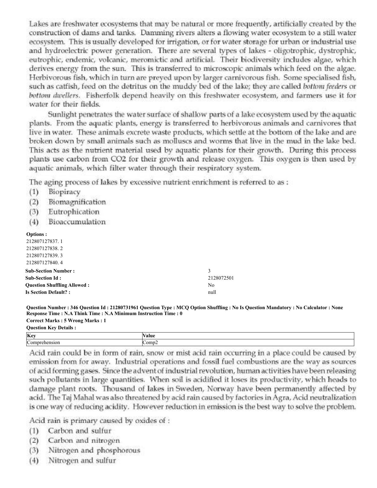 CUET 2023 English Kashmiri Shift 3 Question Papers - Page 183