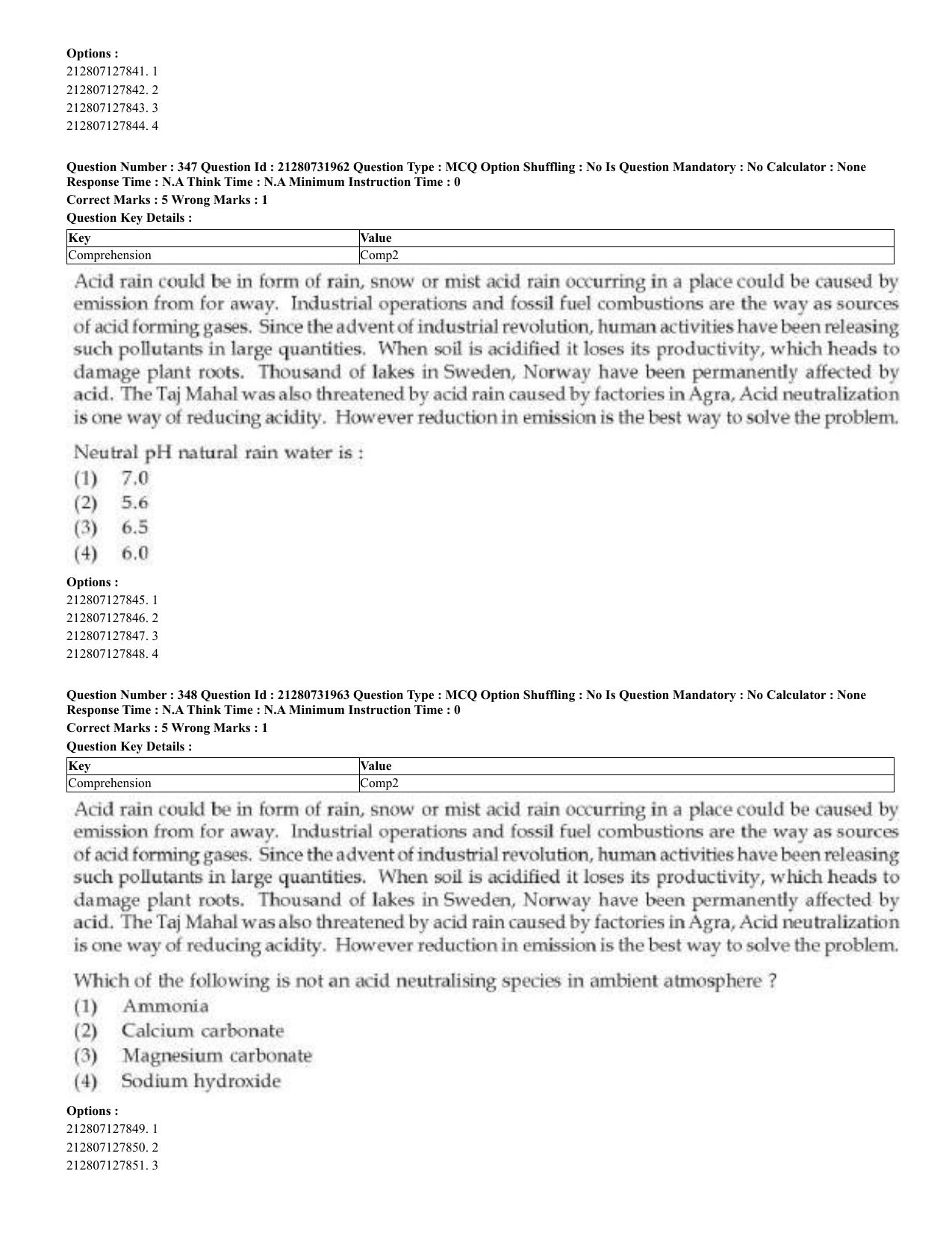 CUET 2023 English Kashmiri Shift 3 Question Papers - Page 184