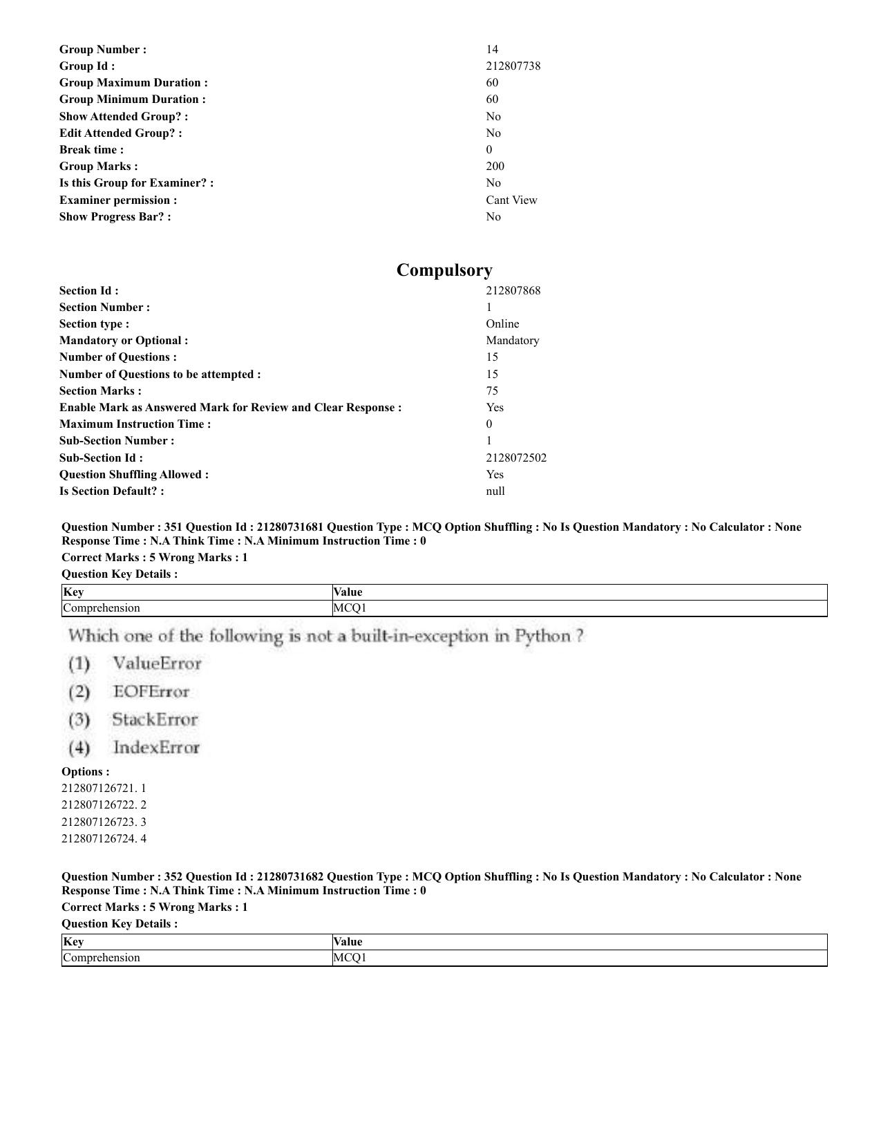 CUET 2023 English Kashmiri Shift 3 Question Papers - Page 186