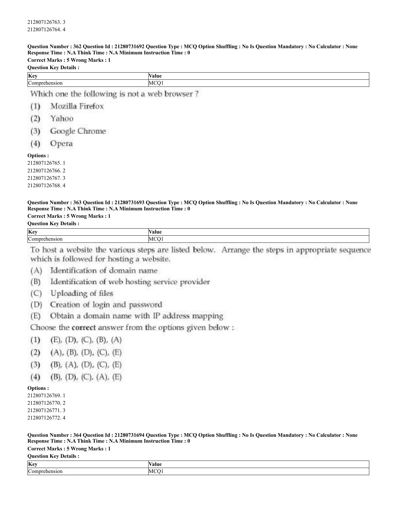 CUET 2023 English Kashmiri Shift 3 Question Papers - Page 191