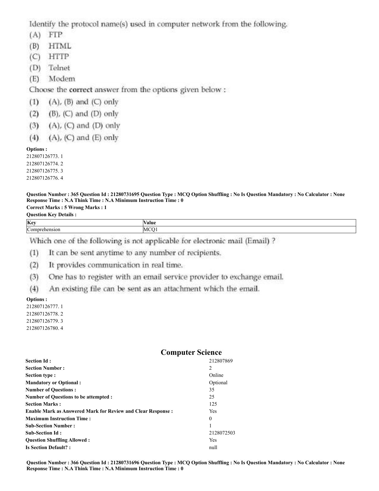 CUET 2023 English Kashmiri Shift 3 Question Papers - Page 192