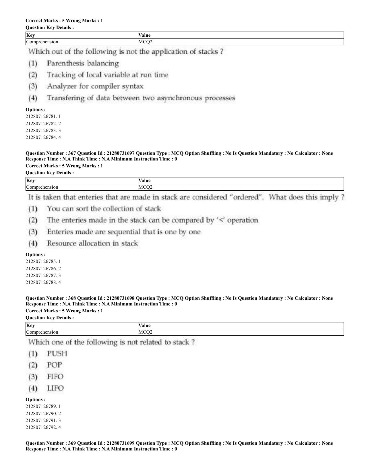 CUET 2023 English Kashmiri Shift 3 Question Papers - Page 193