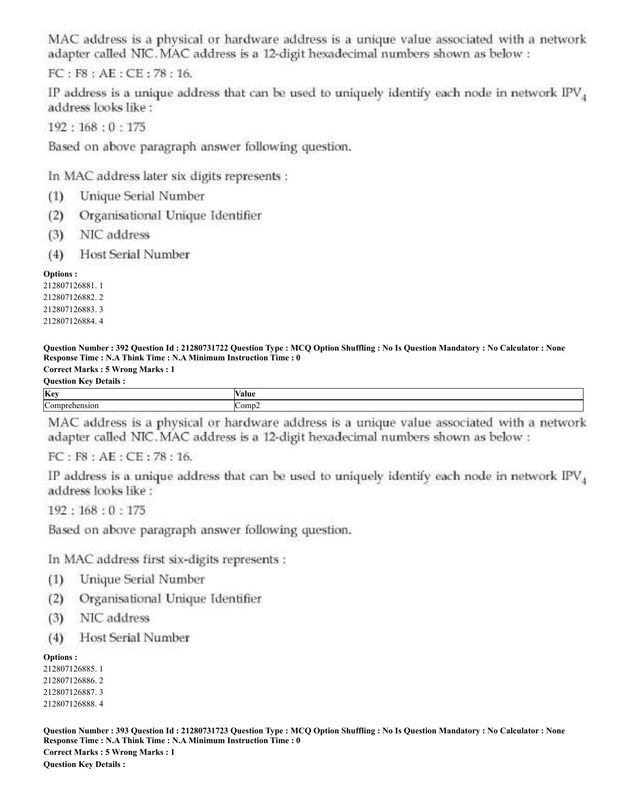CUET 2023 English Kashmiri Shift 3 Question Papers - Page 206