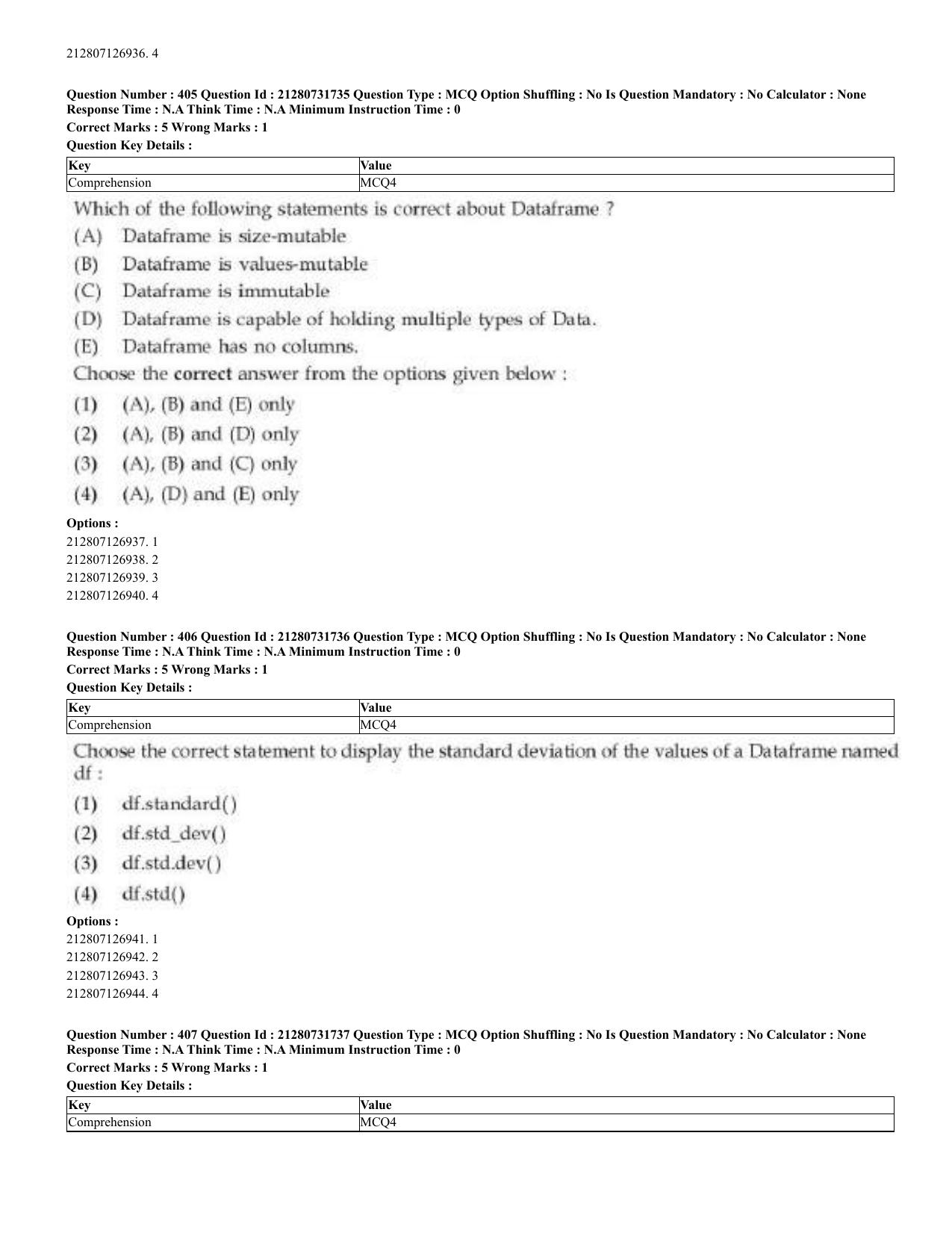CUET 2023 English Kashmiri Shift 3 Question Papers - Page 212