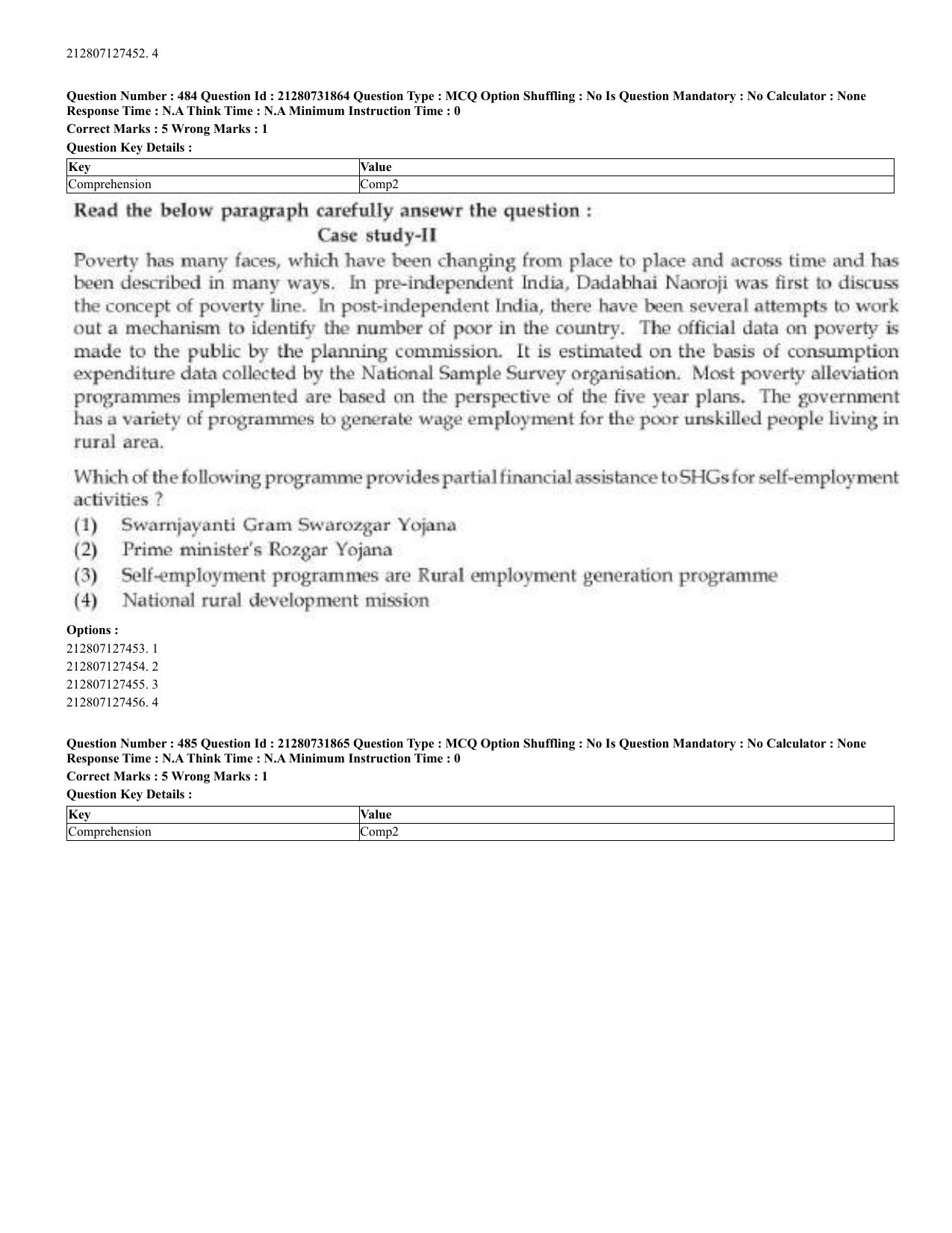 CUET 2023 English Kashmiri Shift 3 Question Papers - Page 250