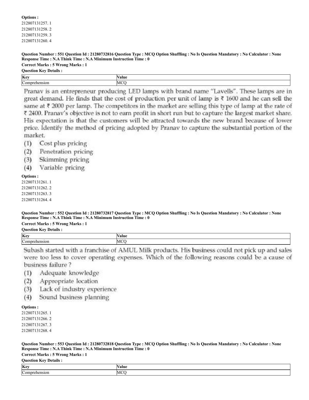 CUET 2023 English Kashmiri Shift 3 Question Papers - Page 285