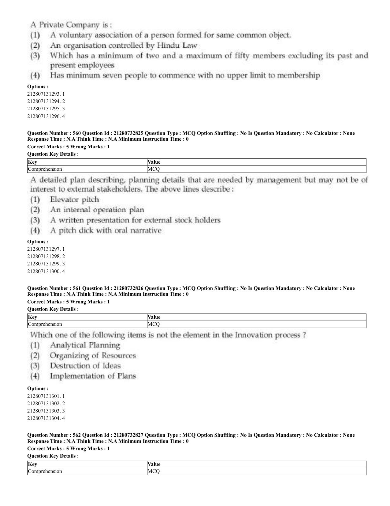 CUET 2023 English Kashmiri Shift 3 Question Papers - Page 288