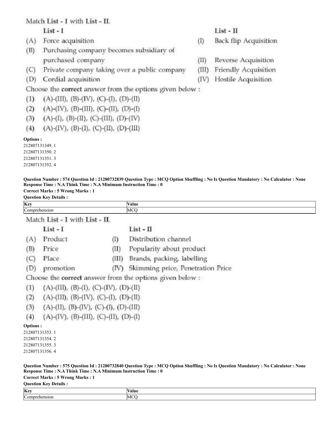 CUET 2023 English Kashmiri Shift 3 Question Papers - Page 294