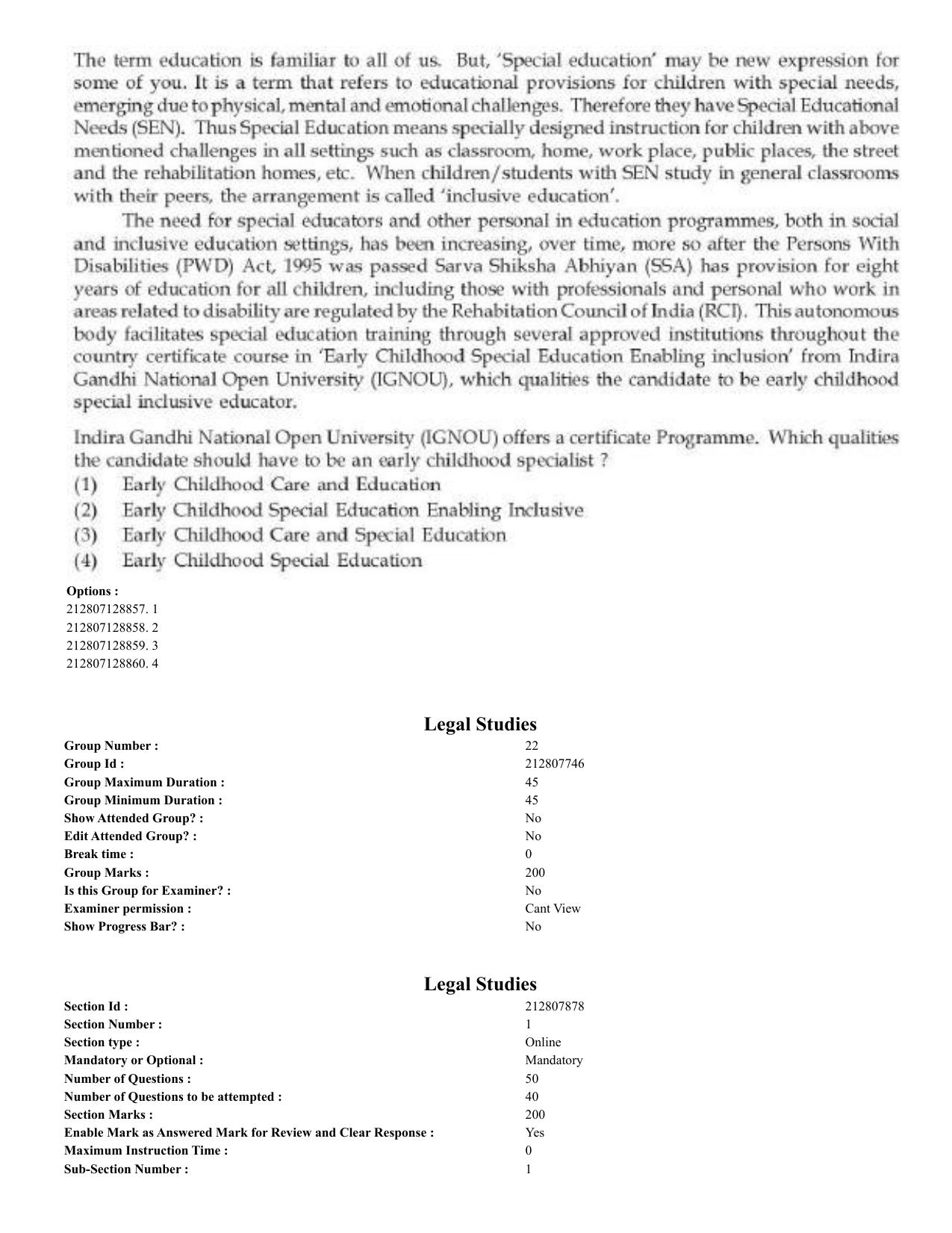 CUET 2023 English Kashmiri Shift 3 Question Papers - Page 401