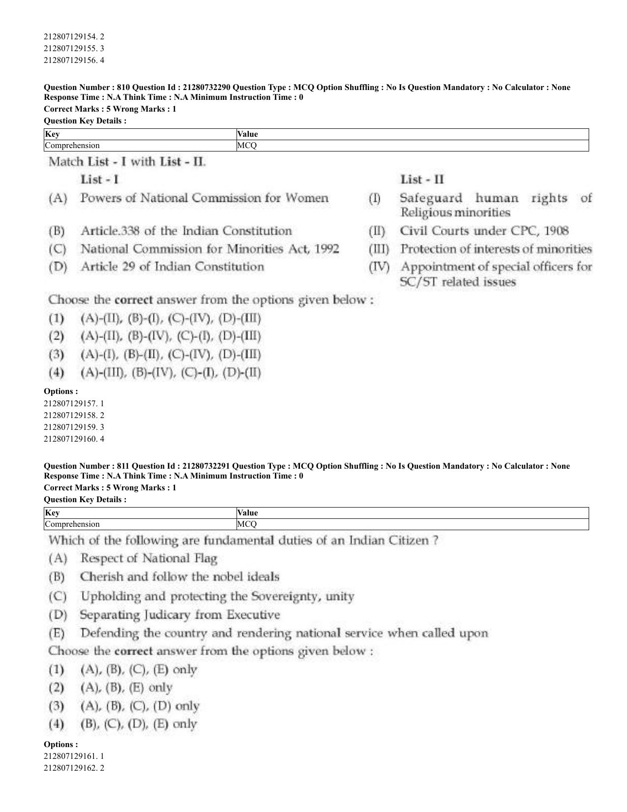 CUET 2023 English Kashmiri Shift 3 Question Papers - Page 411