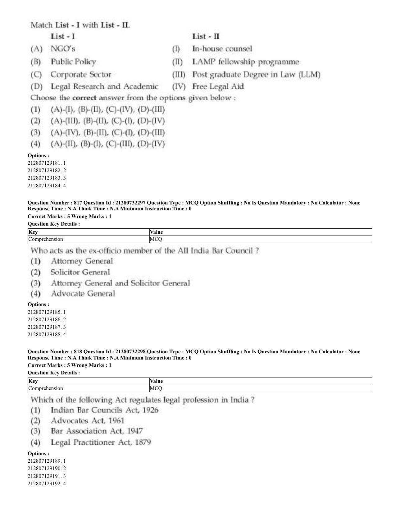 CUET 2023 English Kashmiri Shift 3 Question Papers - Page 414