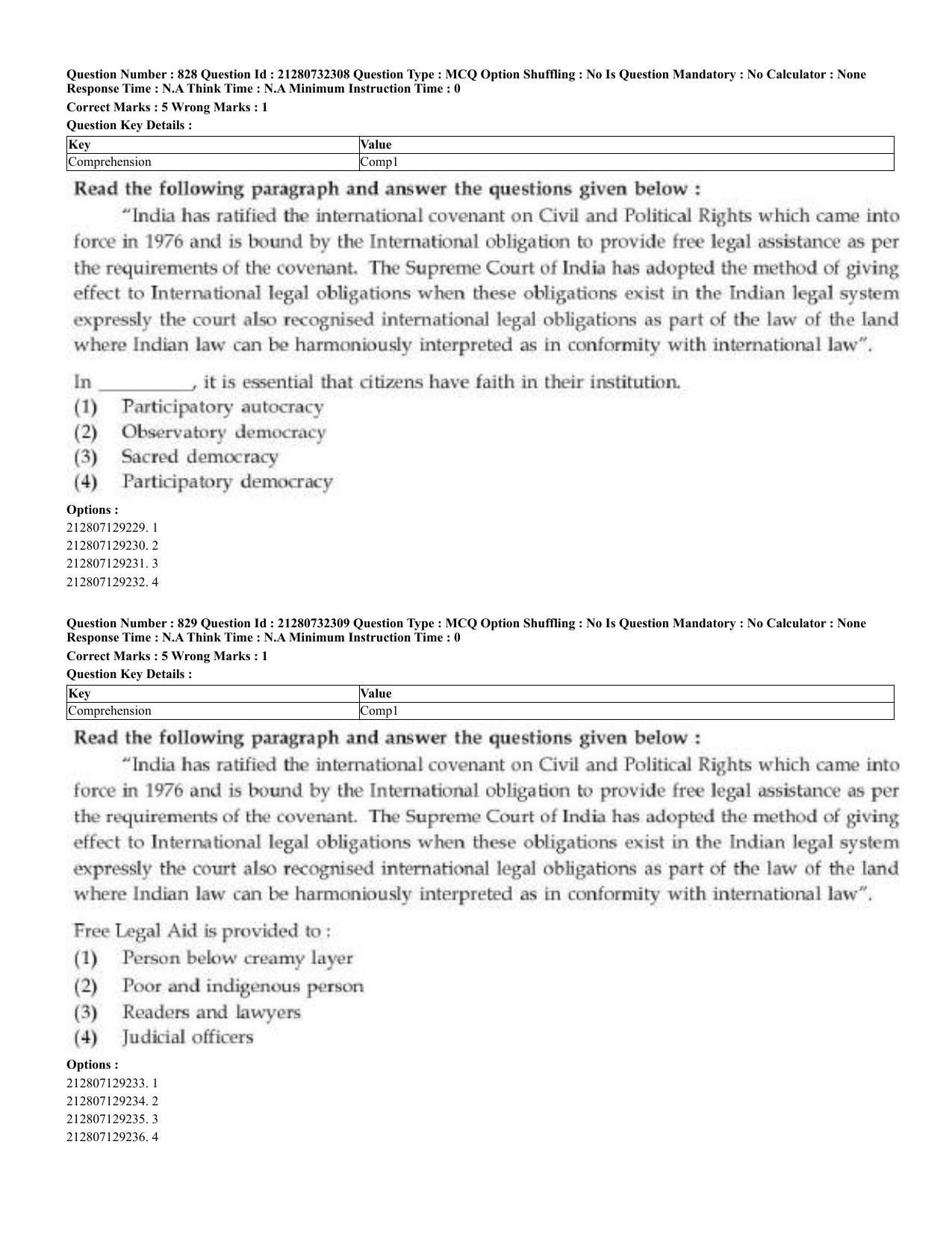 CUET 2023 English Kashmiri Shift 3 Question Papers - Page 419