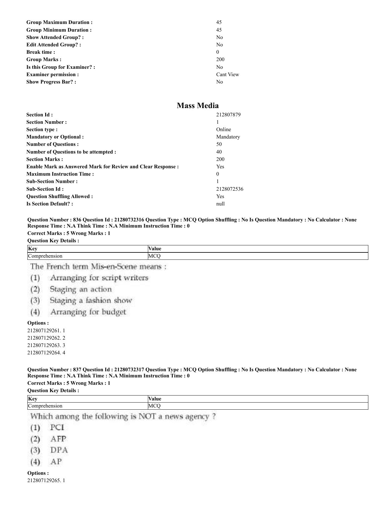 CUET 2023 English Kashmiri Shift 3 Question Papers - Page 423