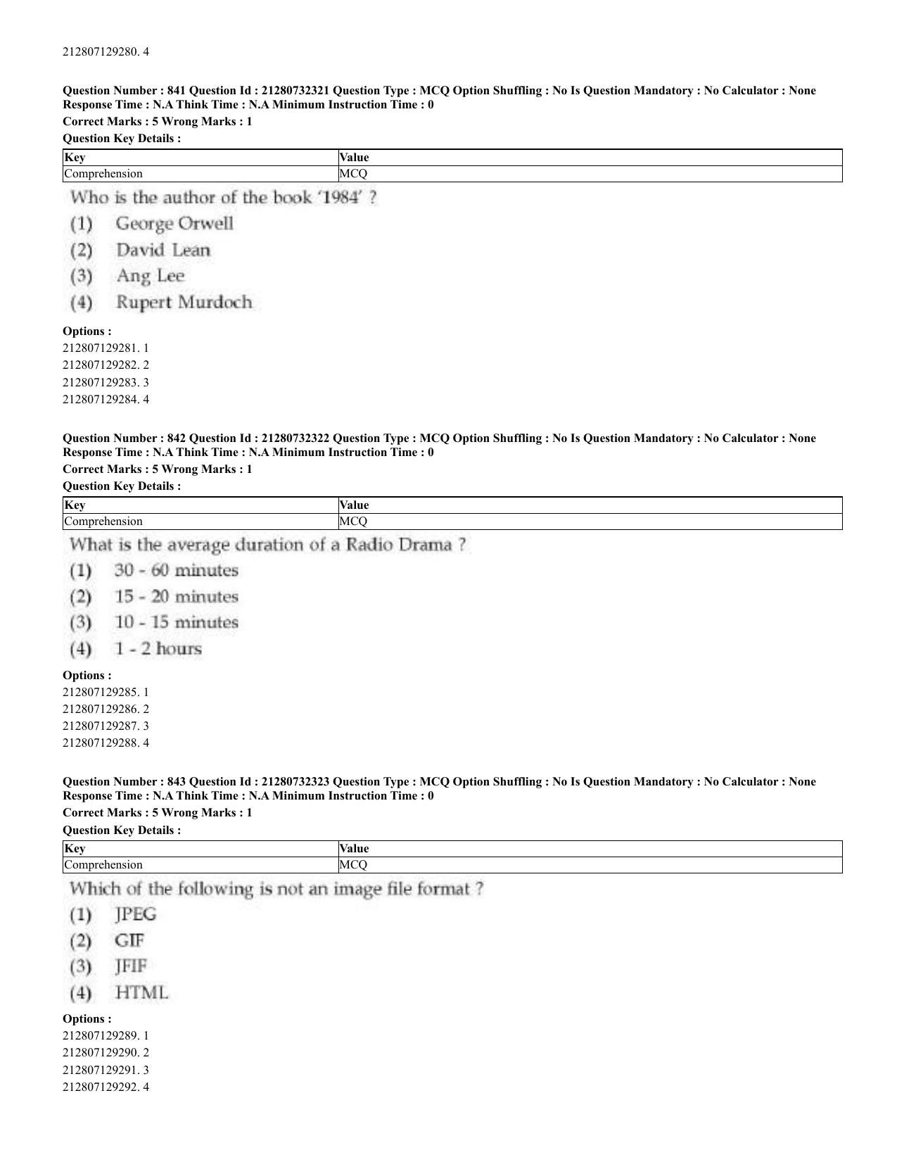 CUET 2023 English Kashmiri Shift 3 Question Papers - Page 425