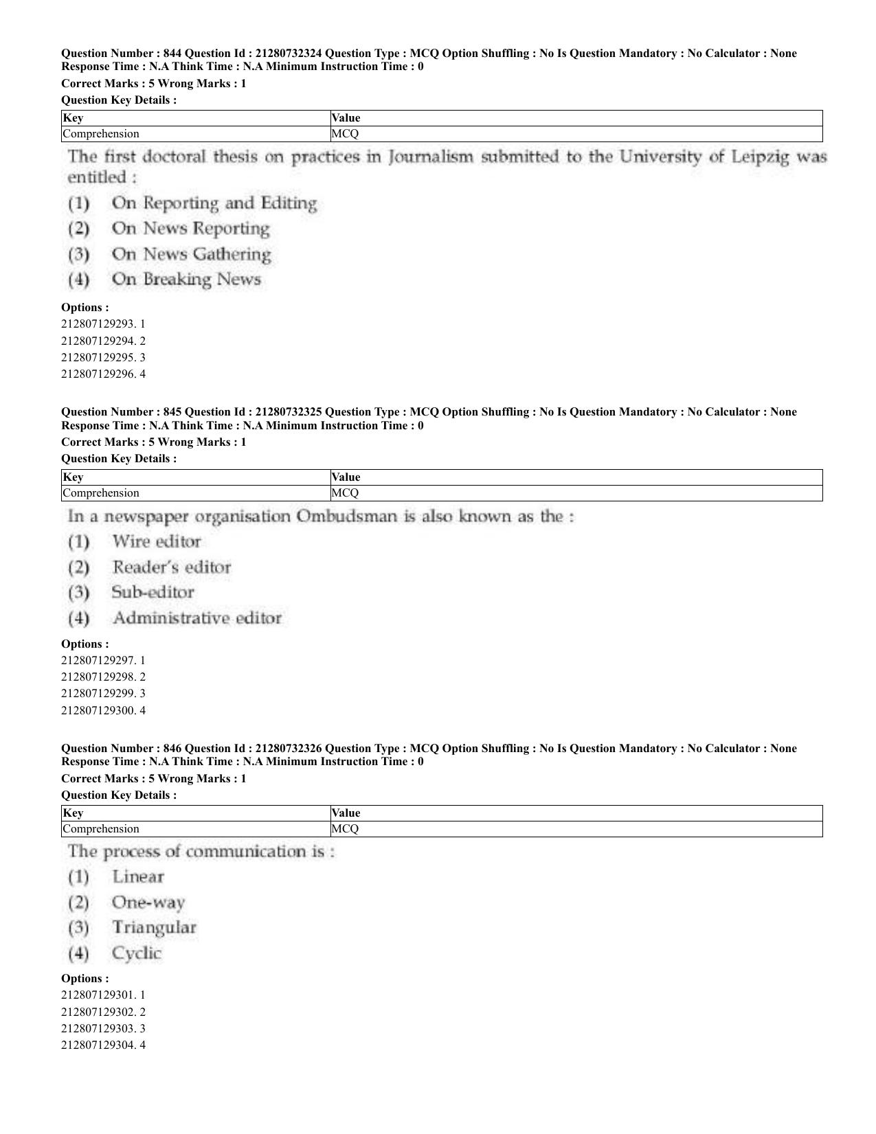 CUET 2023 English Kashmiri Shift 3 Question Papers - Page 426