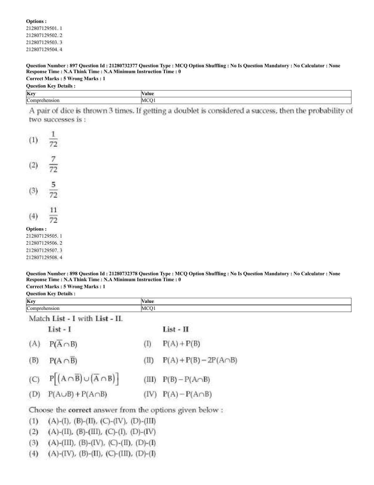 CUET 2023 English Kashmiri Shift 3 Question Papers - Page 454