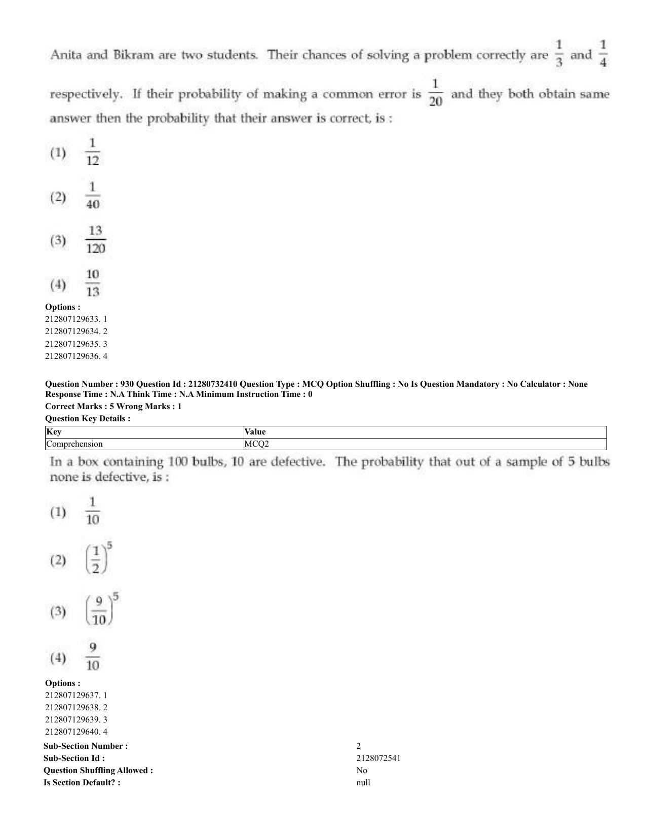 CUET 2023 English Kashmiri Shift 3 Question Papers - Page 470