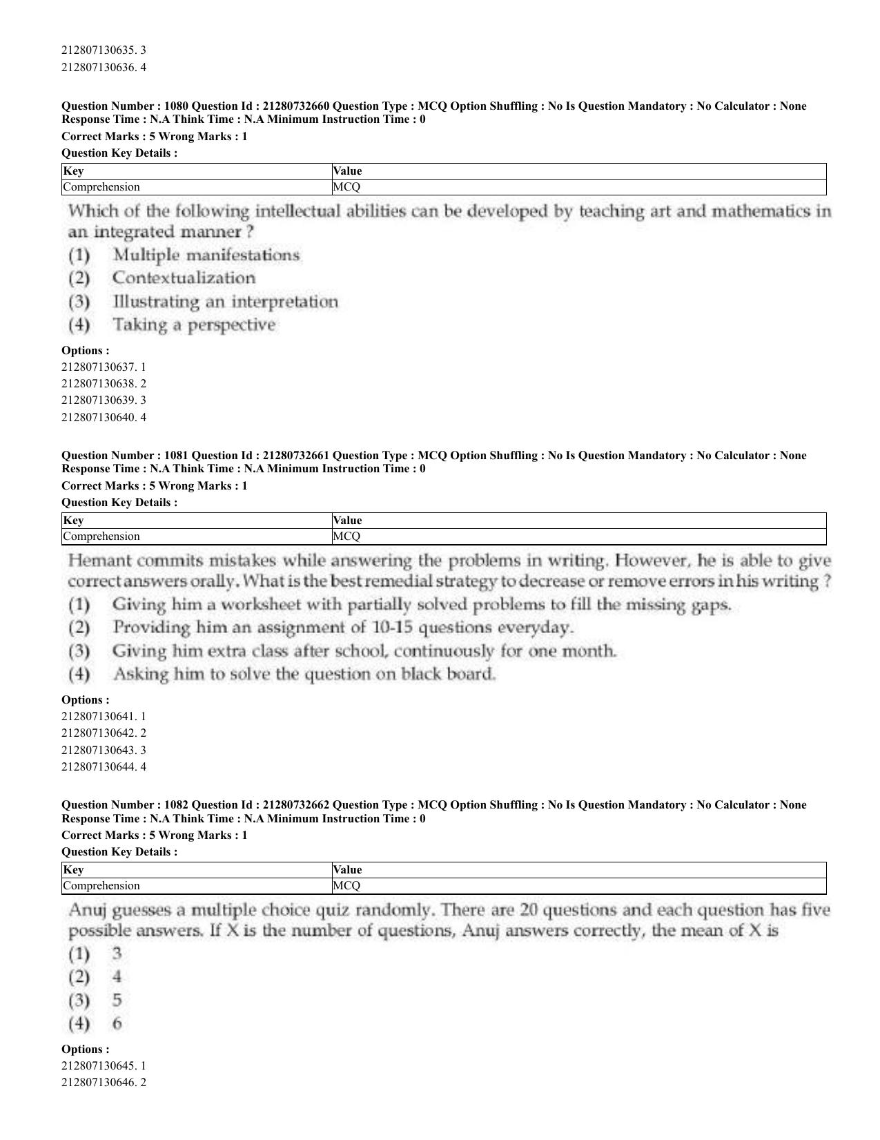 CUET 2023 English Kashmiri Shift 3 Question Papers - Page 539