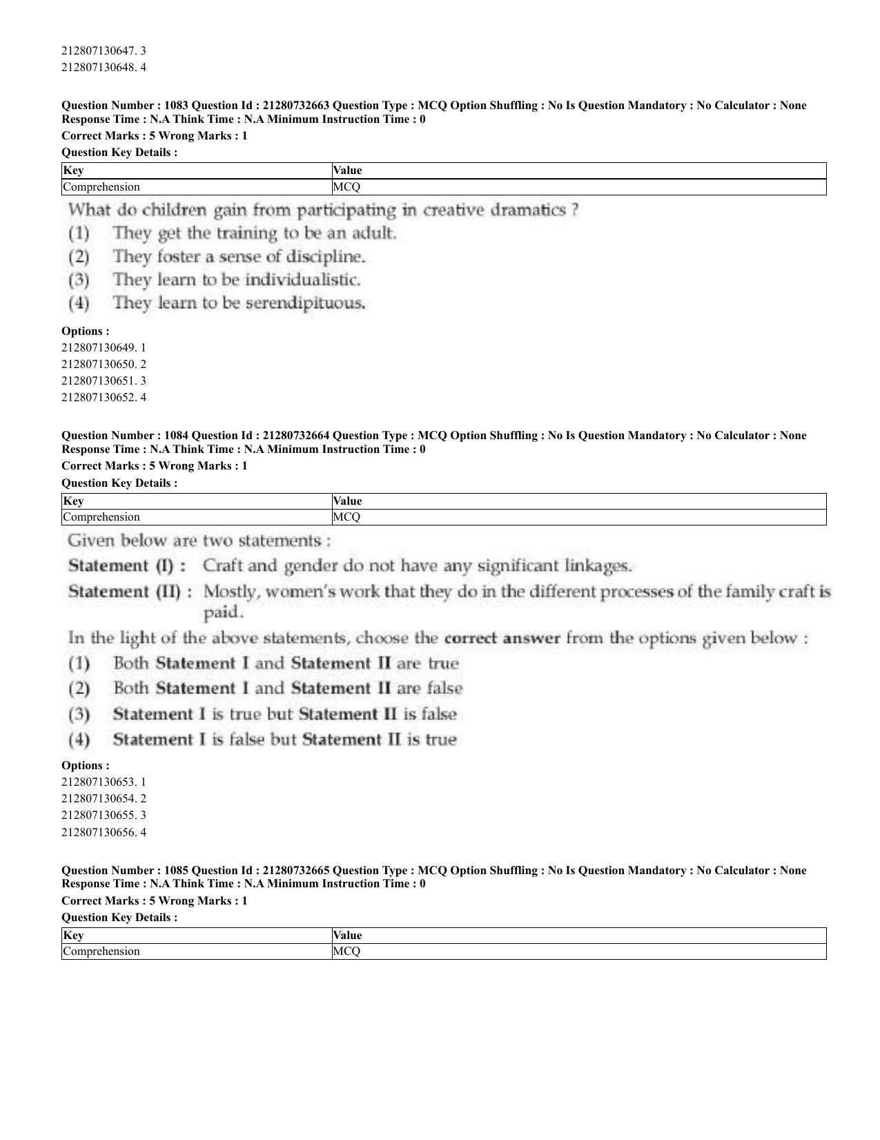 CUET 2023 English Kashmiri Shift 3 Question Papers - Page 540