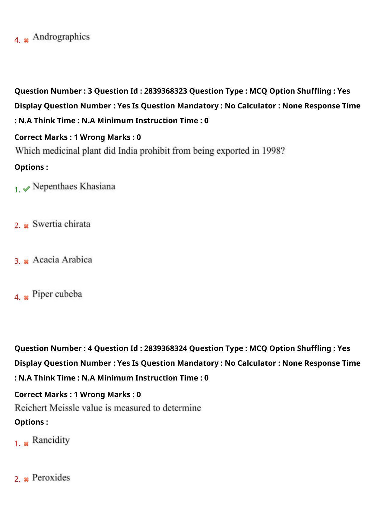 TS PGECET 2023: PY-PHARMACY Question Papers - Page 4