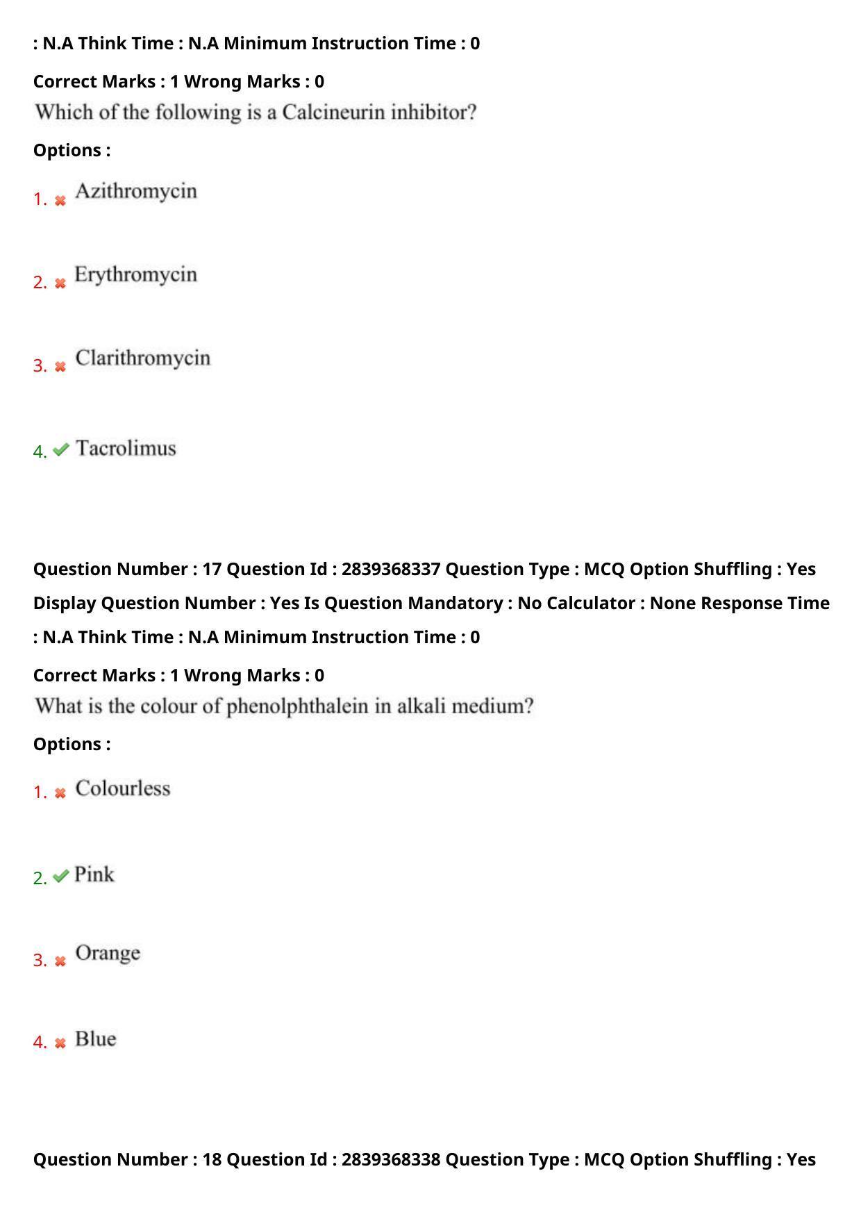 TS PGECET 2023: PY-PHARMACY Question Papers - Page 11