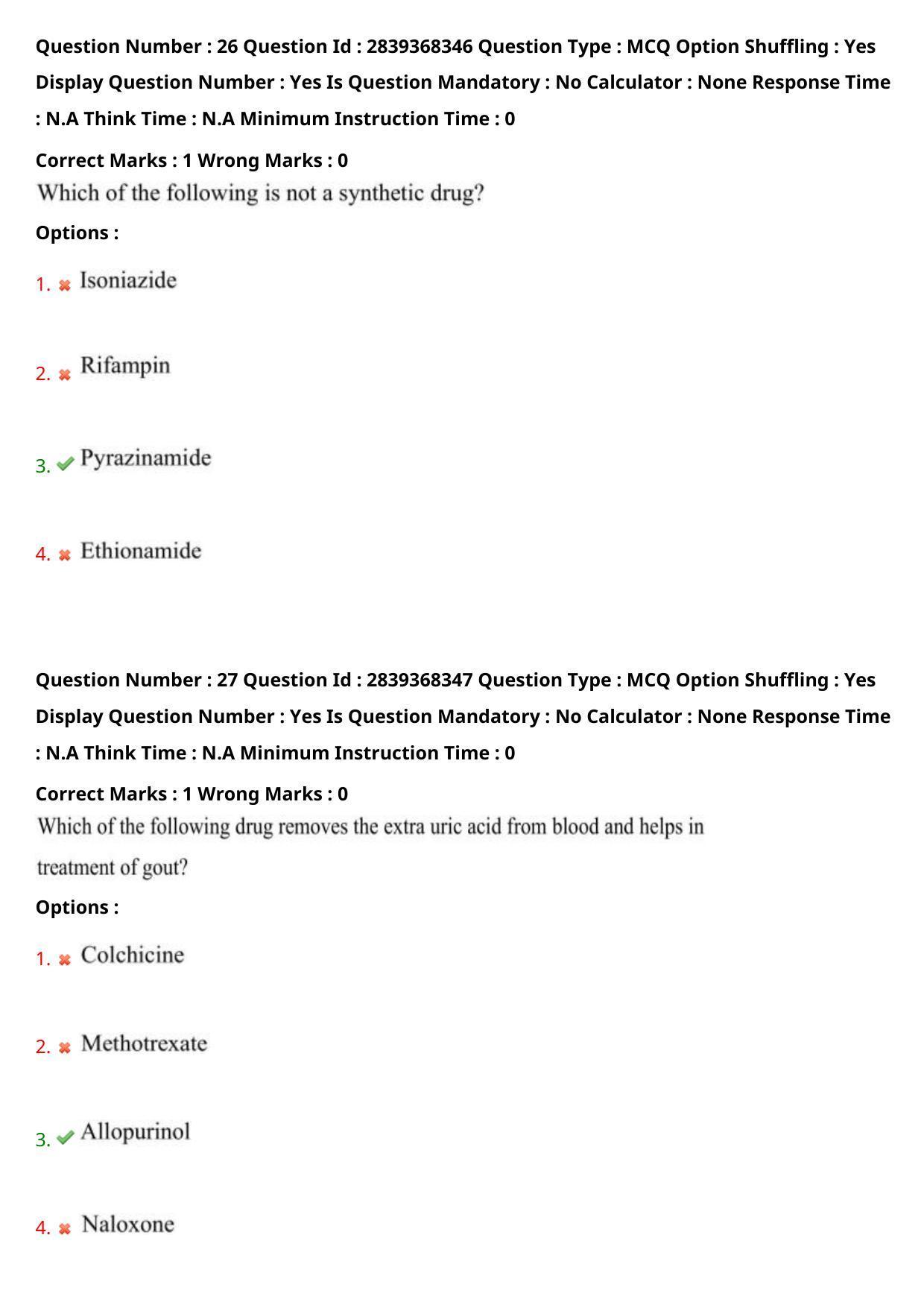 TS PGECET 2023: PY-PHARMACY Question Papers - Page 16