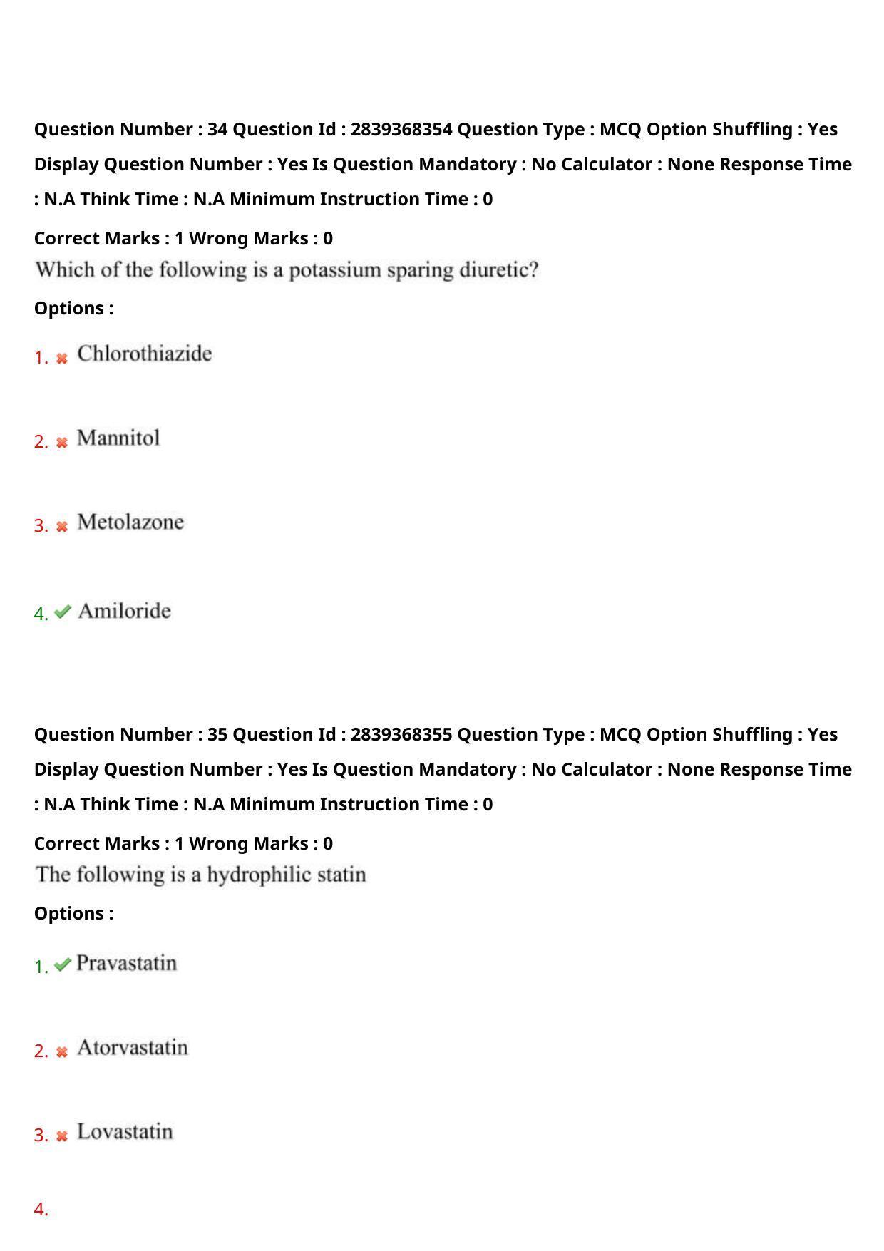 TS PGECET 2023: PY-PHARMACY Question Papers - Page 20