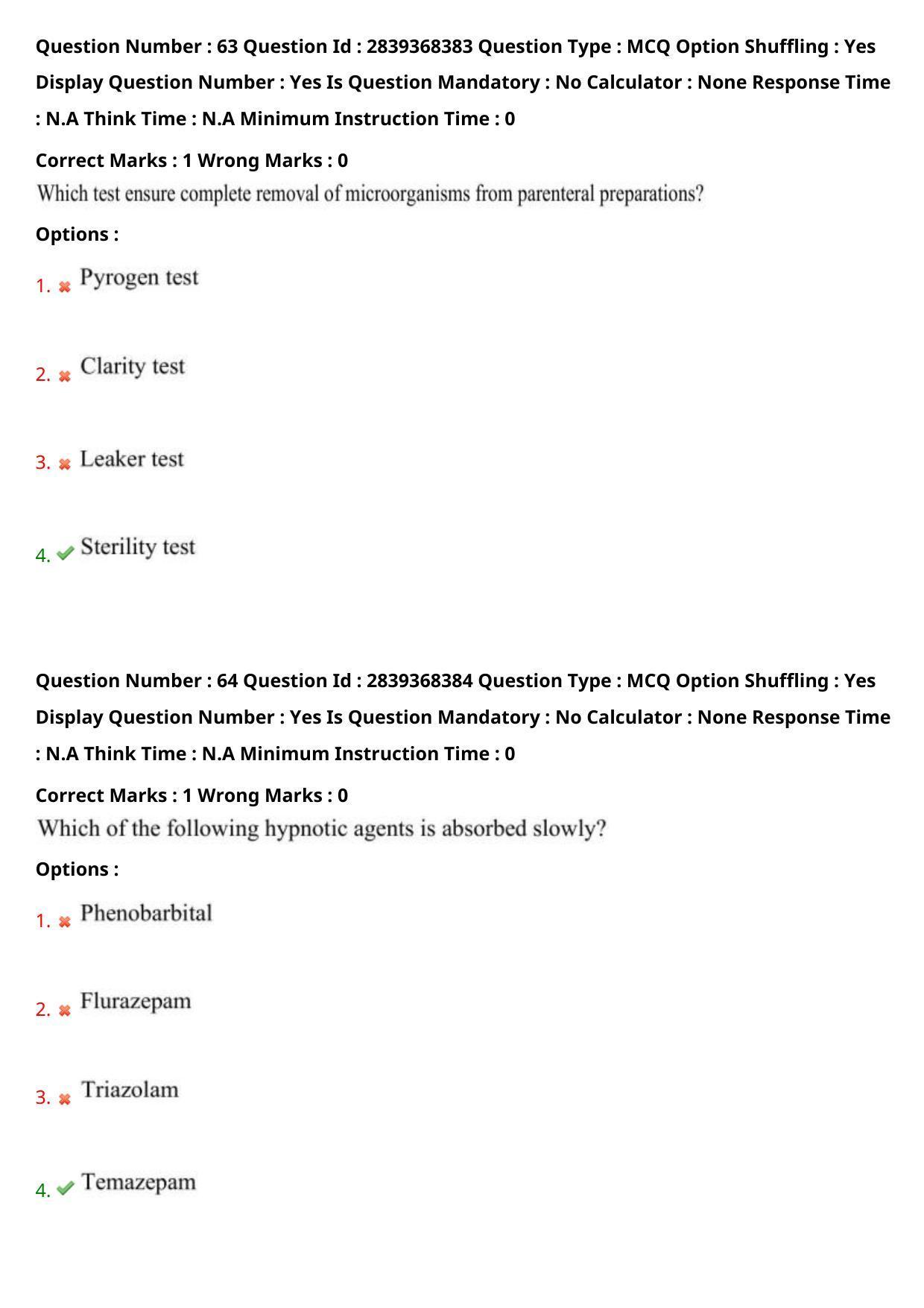 TS PGECET 2023: PY-PHARMACY Question Papers - Page 35