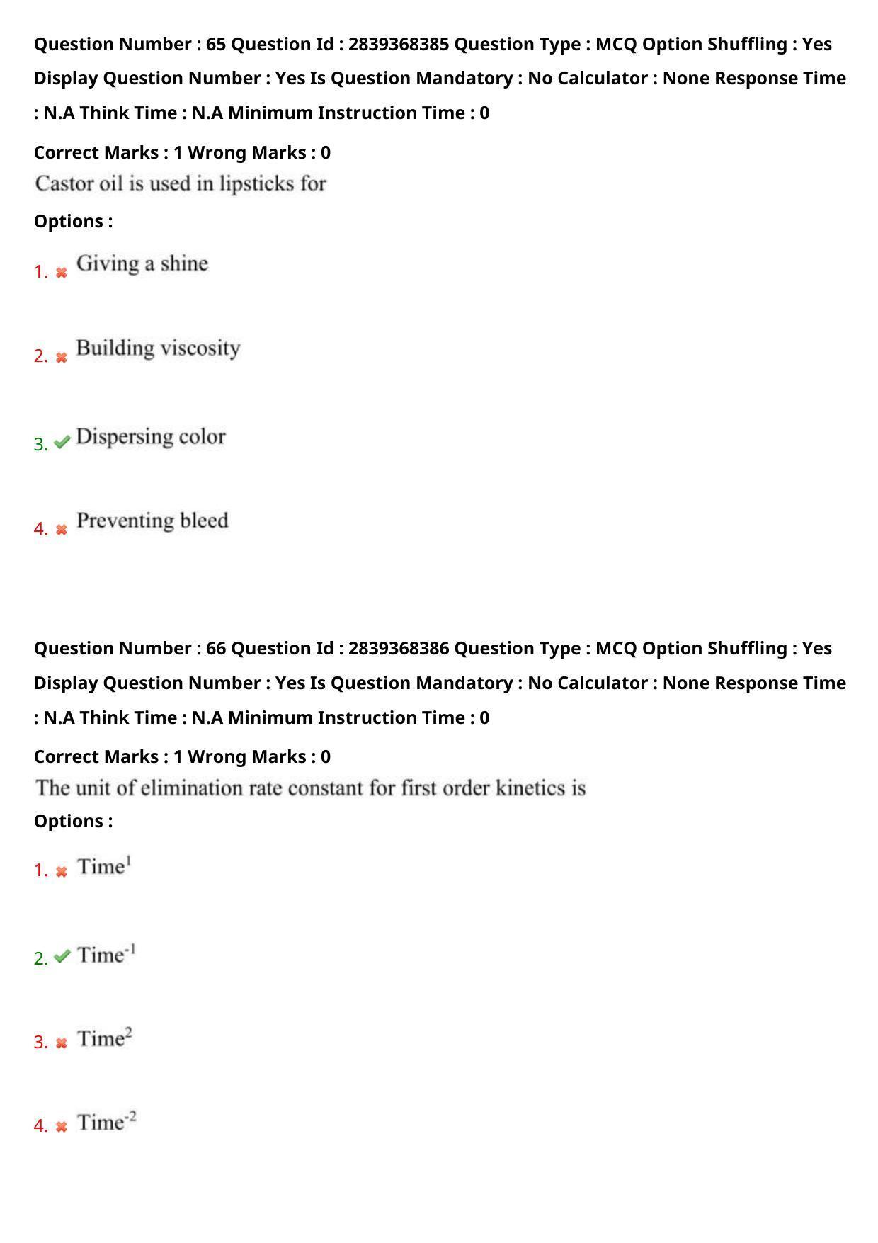TS PGECET 2023: PY-PHARMACY Question Papers - Page 36