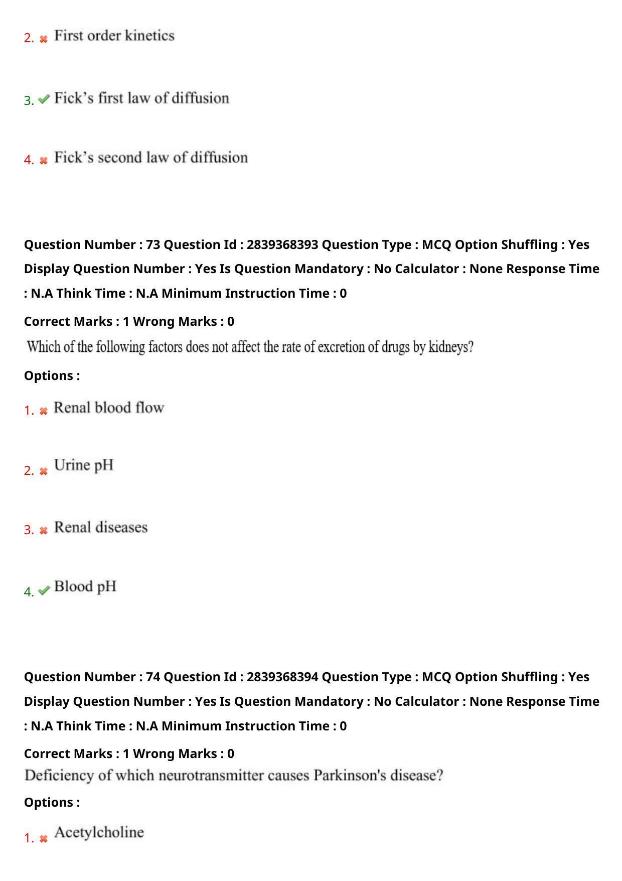 TS PGECET 2023: PY-PHARMACY Question Papers - Page 40
