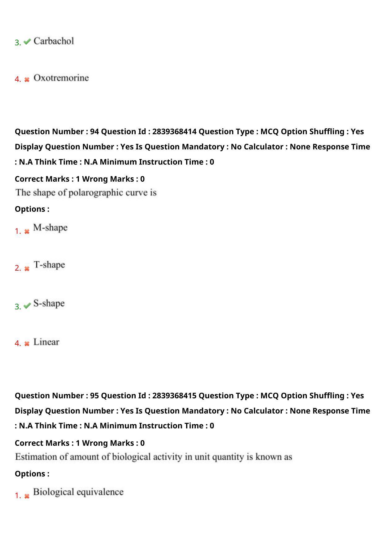 TS PGECET 2023: PY-PHARMACY Question Papers - Page 51
