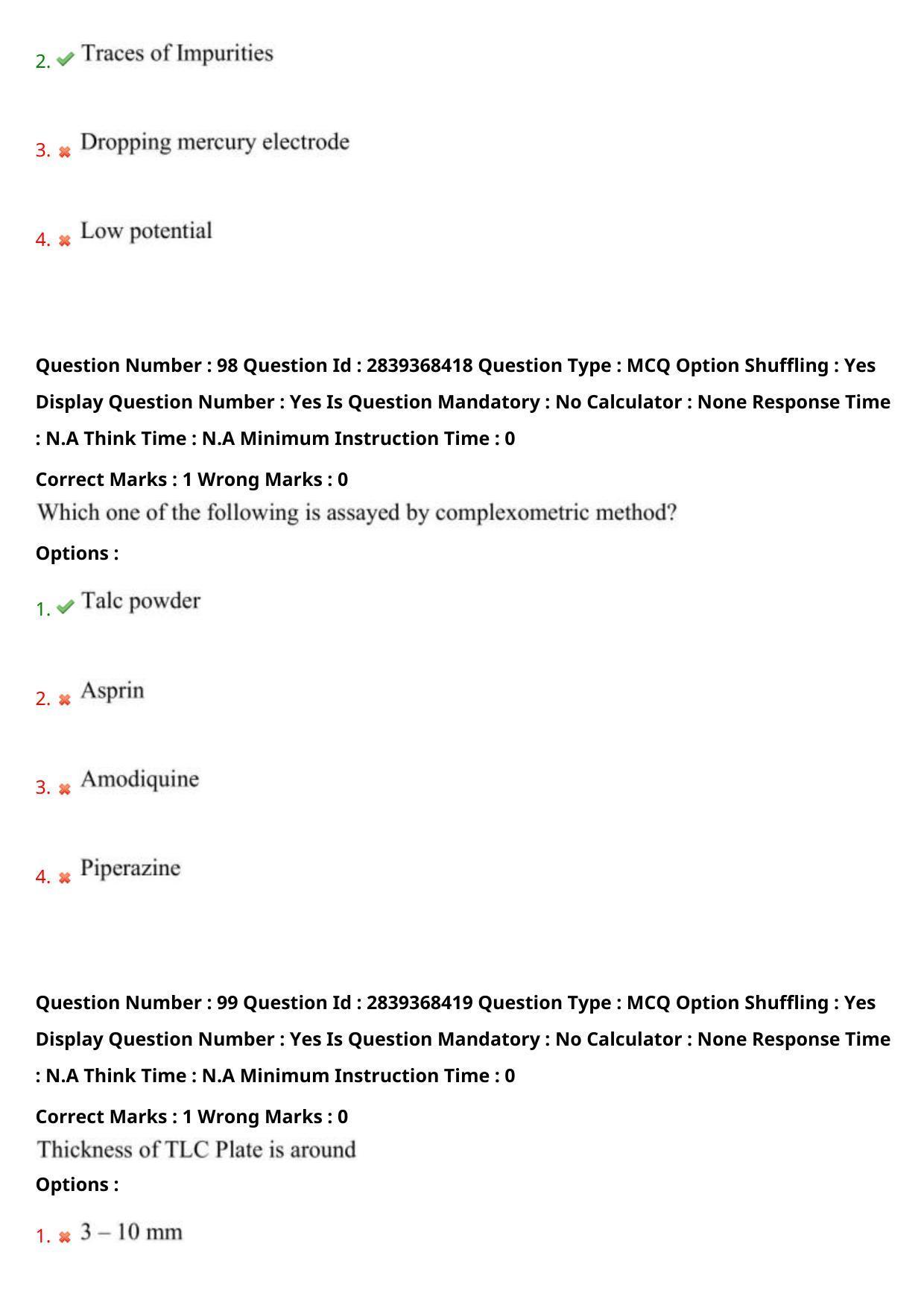 TS PGECET 2023: PY-PHARMACY Question Papers - Page 53