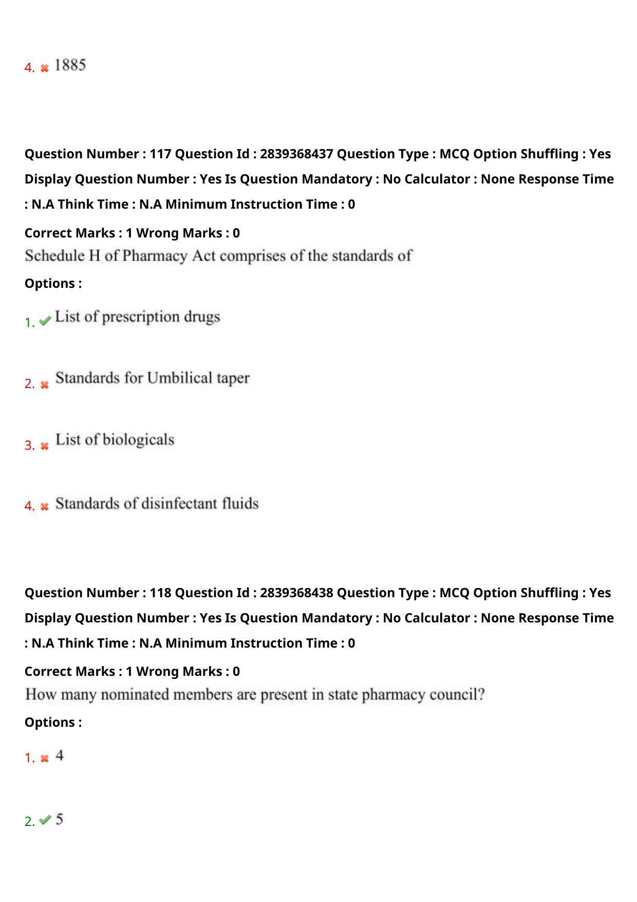 TS PGECET 2023: PY-PHARMACY Question Papers - Page 63