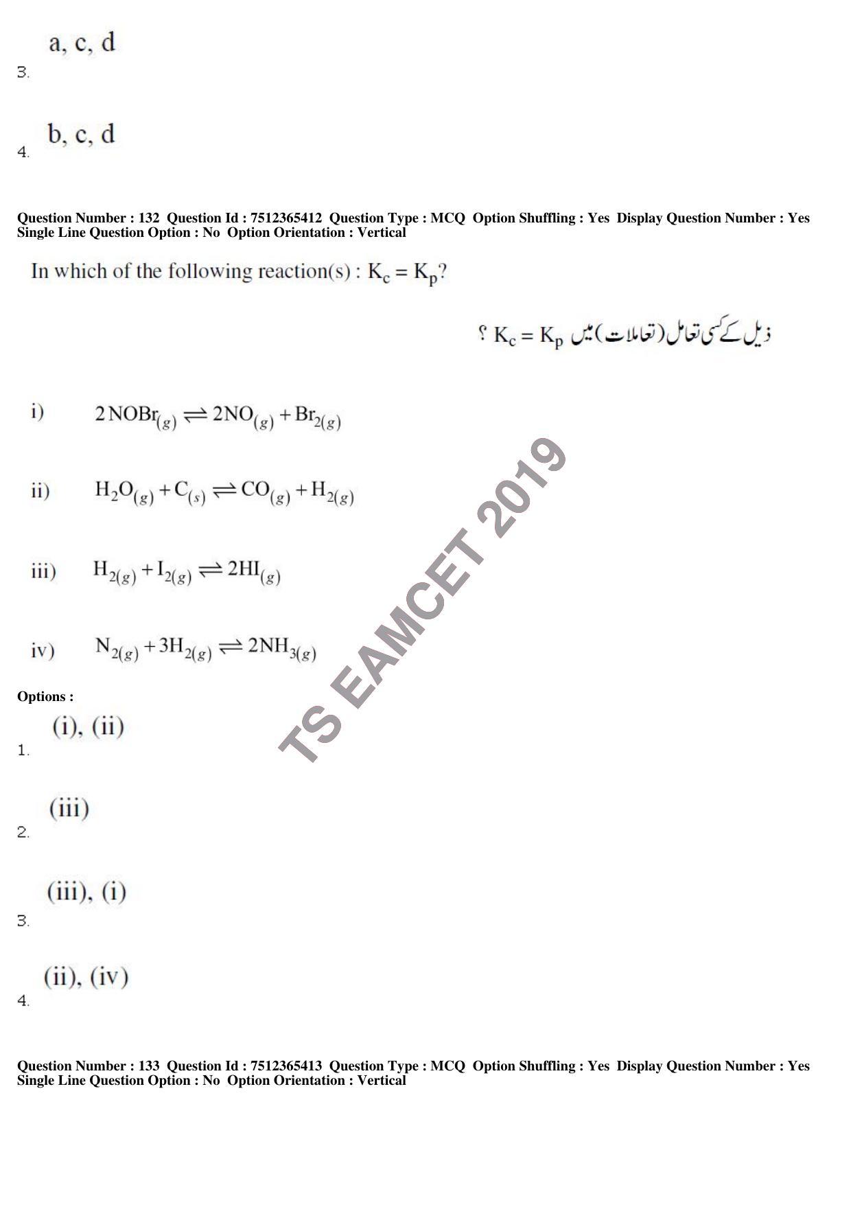 TS EAMCET 2019 Agriculture and Medical Question Paper with Key (8 May 2019 Forenoon (Urdu)) - Page 114