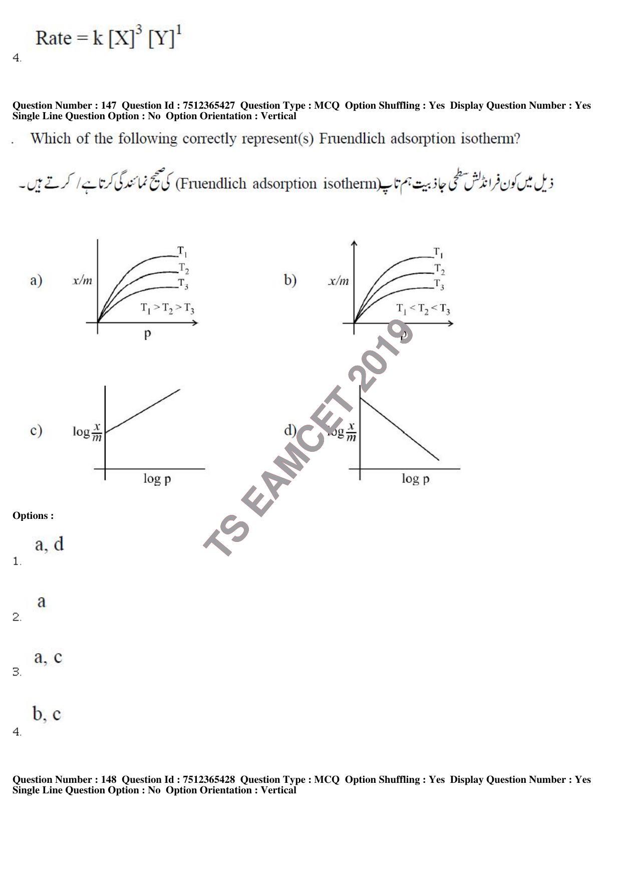 TS EAMCET 2019 Agriculture and Medical Question Paper with Key (8 May 2019 Forenoon (Urdu)) - Page 126