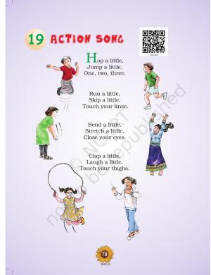 NCERT Book for Class 1 English (Raindrop):Unit 19-Action Song