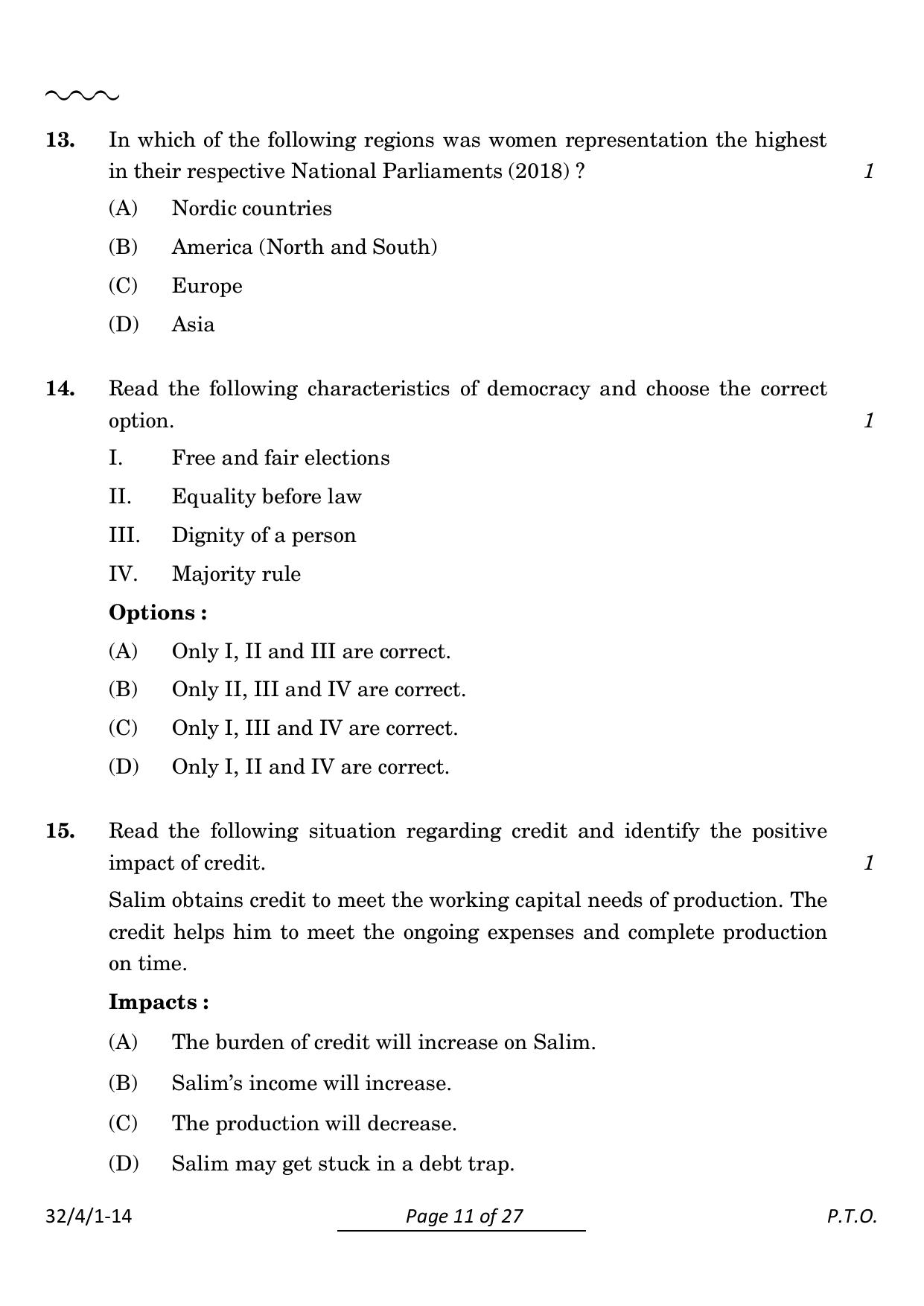 CBSE Class 10 32-4-1 Social Science 2024 Question Paper - Page 11