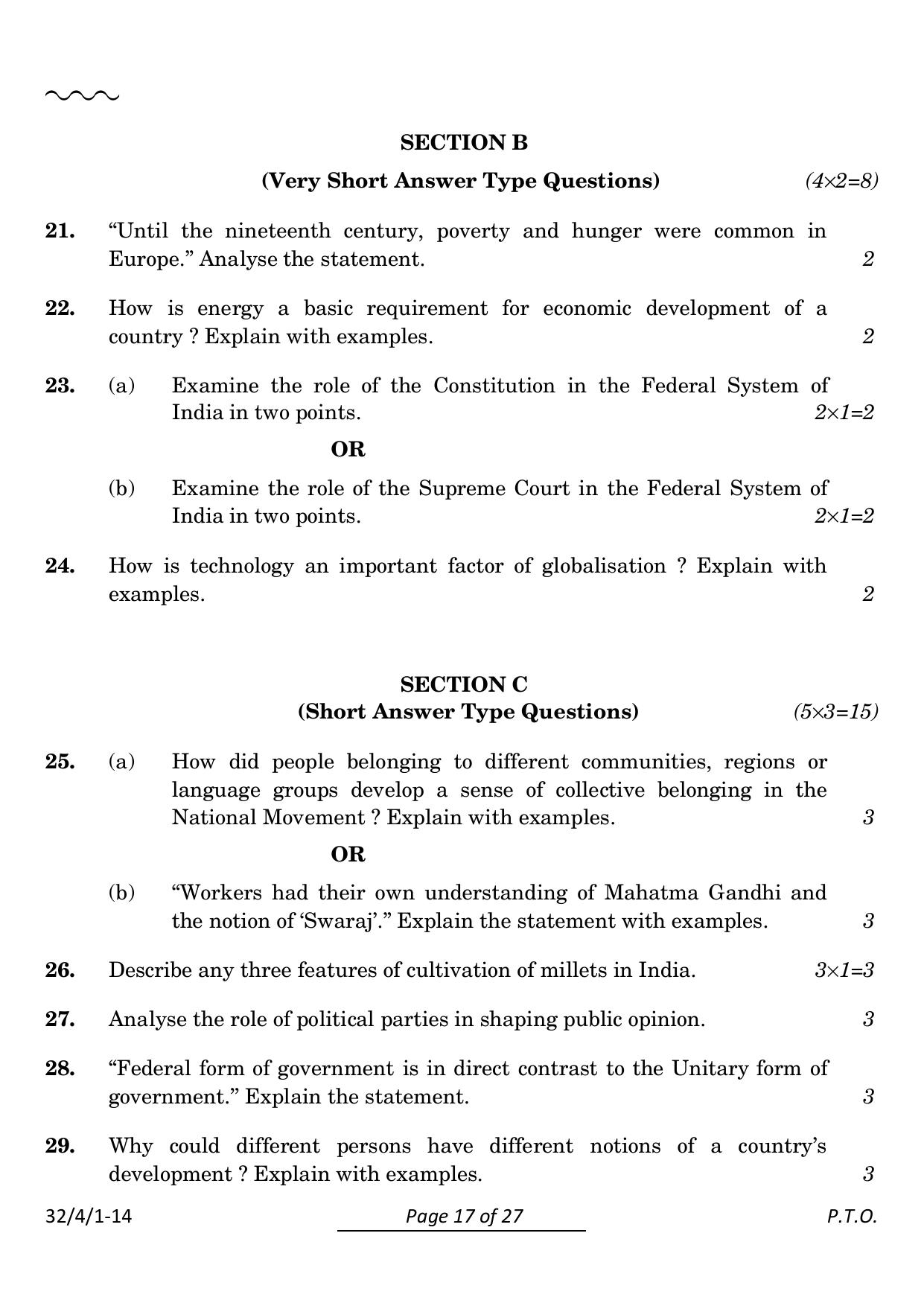 CBSE Class 10 32-4-1 Social Science 2024 Question Paper - Page 17