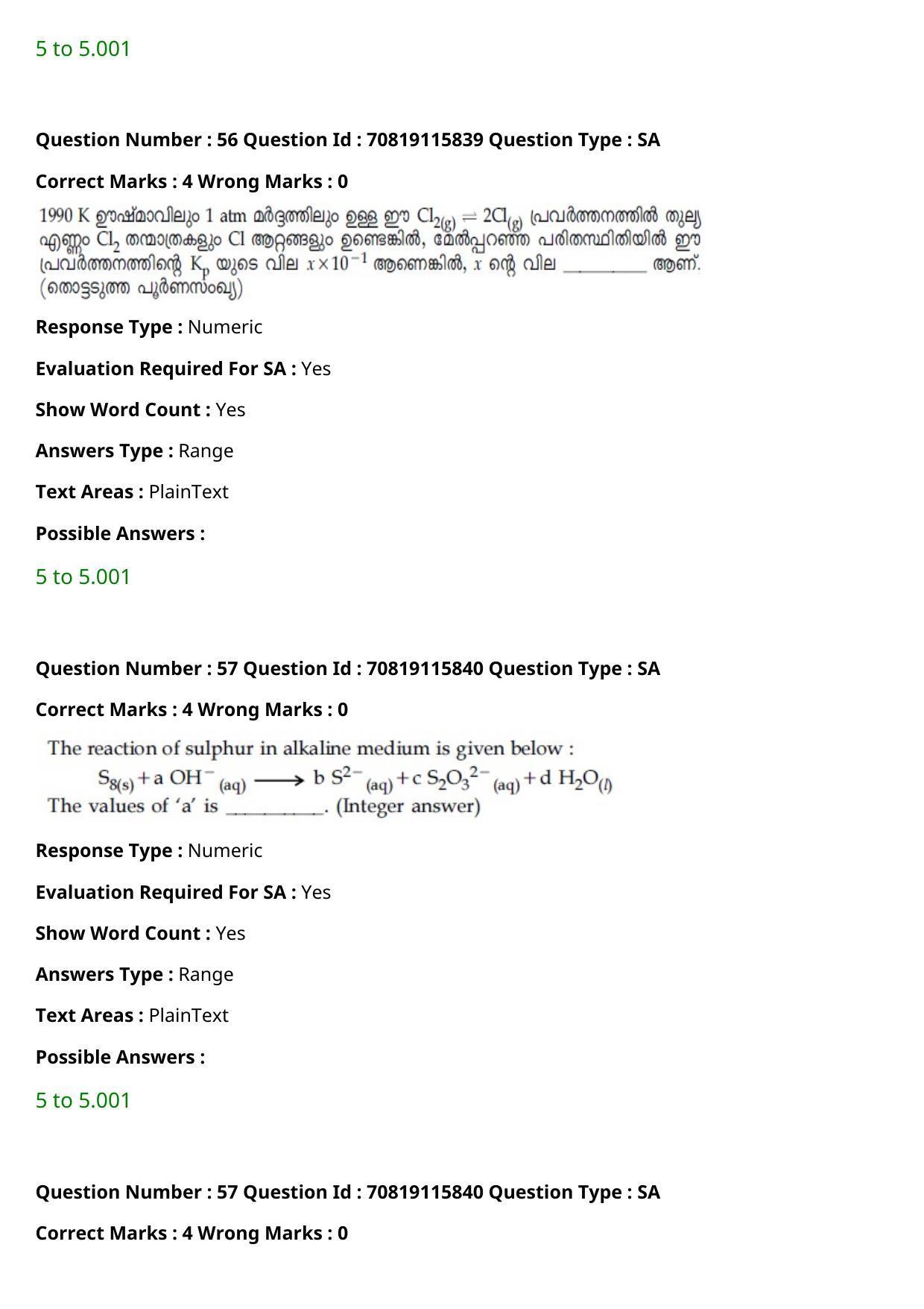 JEE Mains 2021: BTech Malayalam (Shift 1) 24-02-2021 Question Paper - Page 68