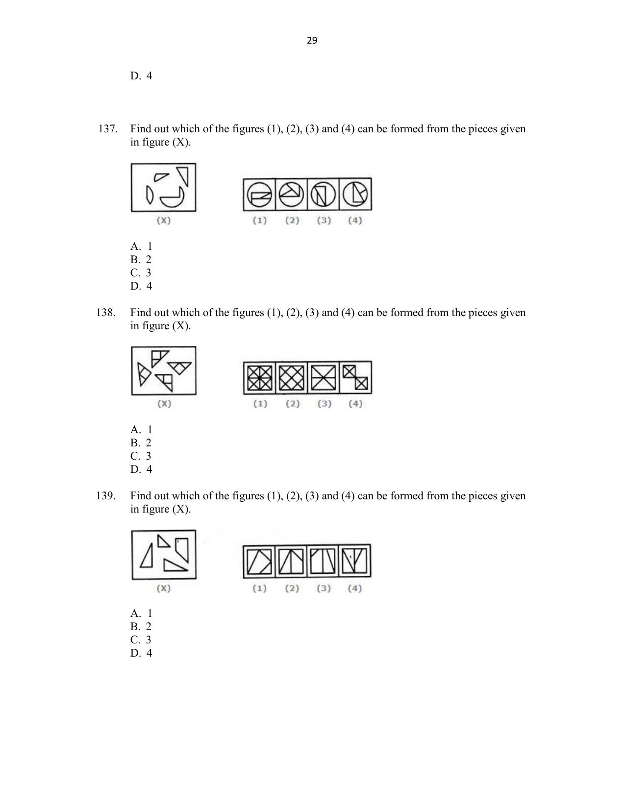 CUSAT CAT 2016 MCA(LET) Question Paper - Page 29