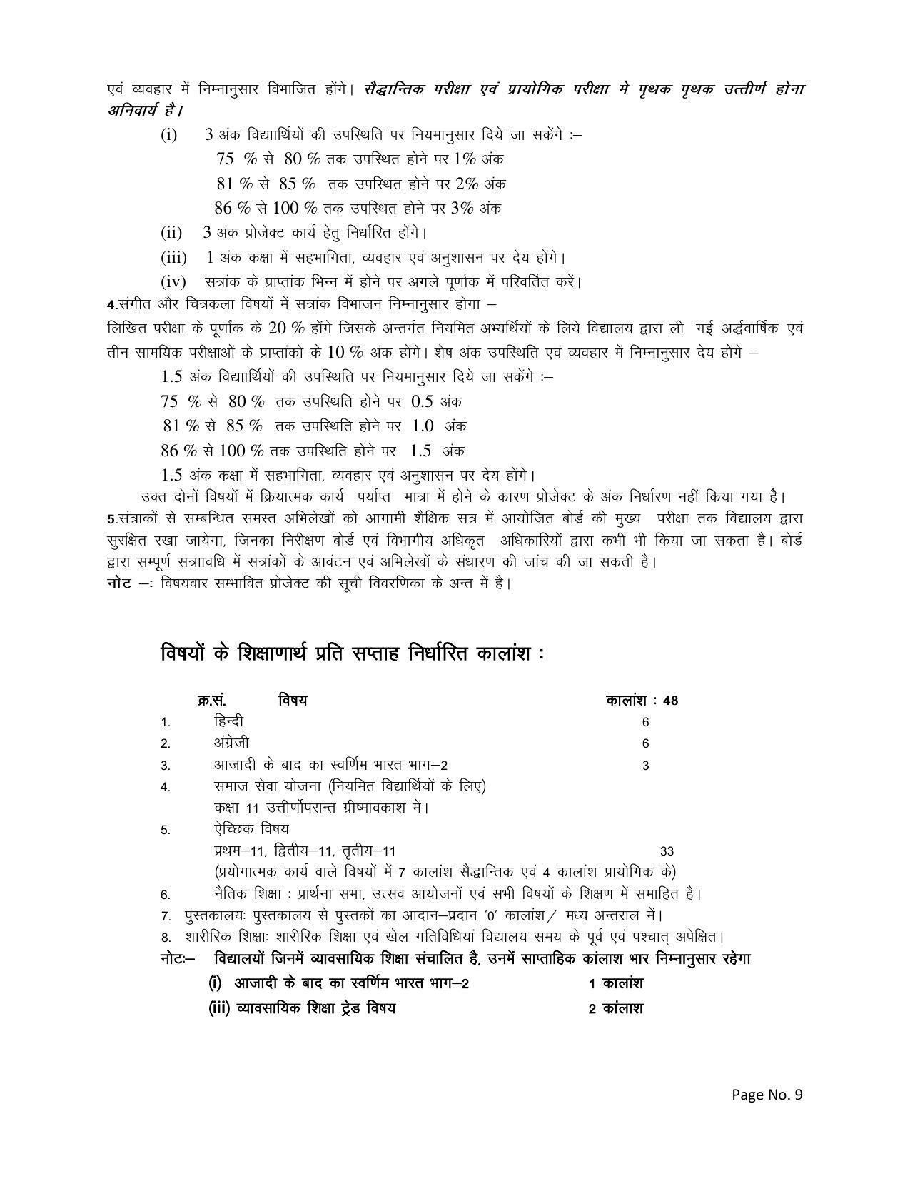 RBSE Class 12 Complete Syllabus 2023 - Page 9